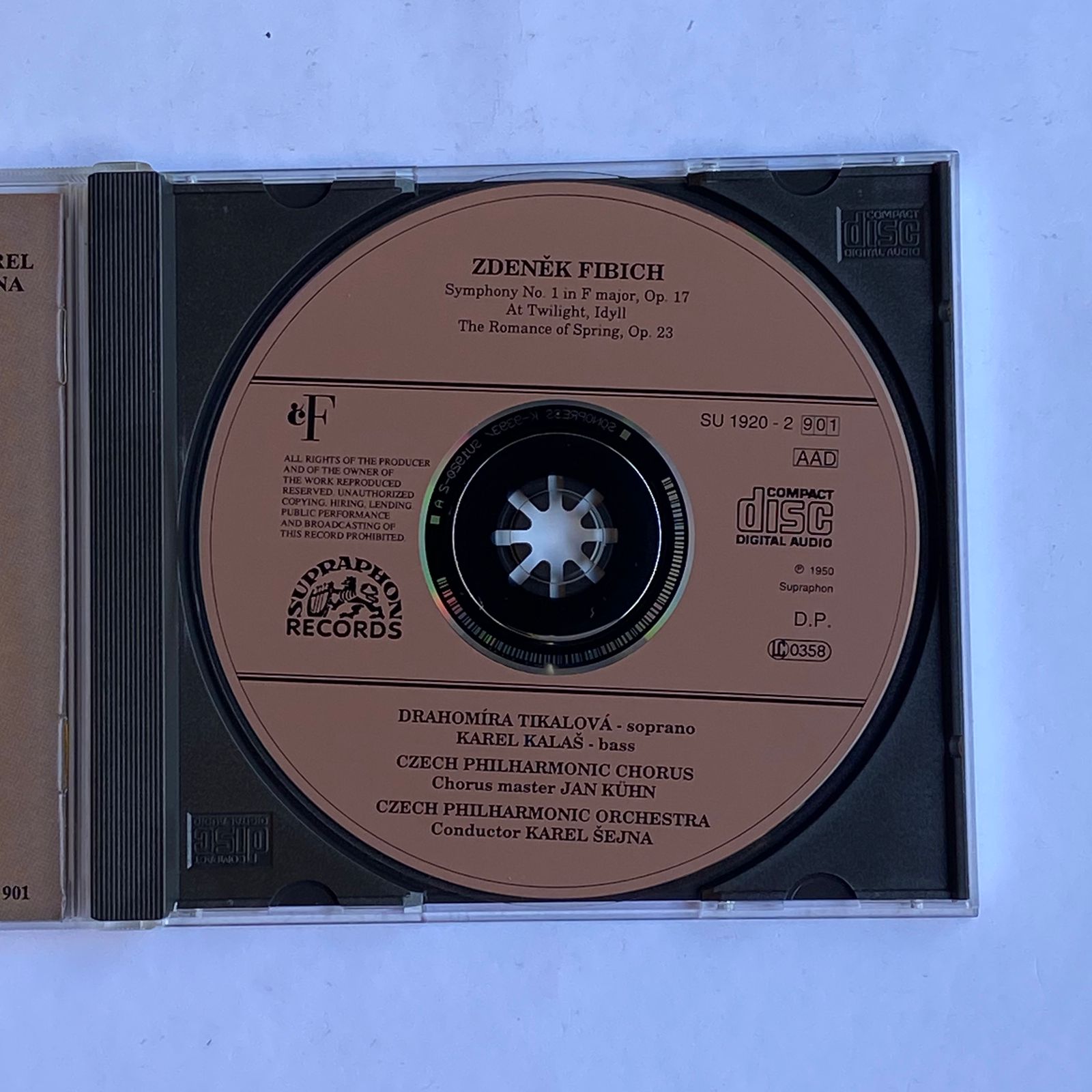 CD Fibich - Symphony N° 1 / Twilight - Reg: Sejna - Importado - Imagem 3