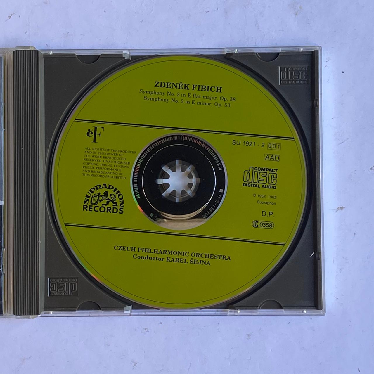 CD Fibich -Symphonies N° 2 & 3 - reg: Karel Sejna - Importado - Imagem 3