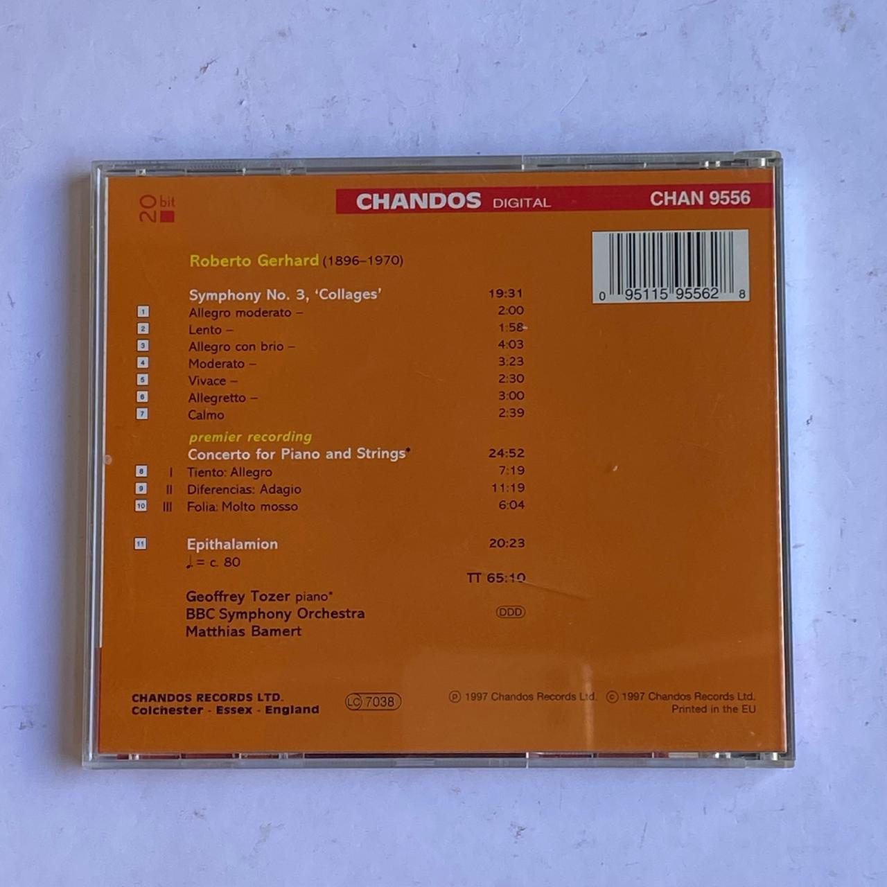 CD Gerhard - Symphony N° 3 - Reg: Matthias Bamert - Importado - Imagem 2