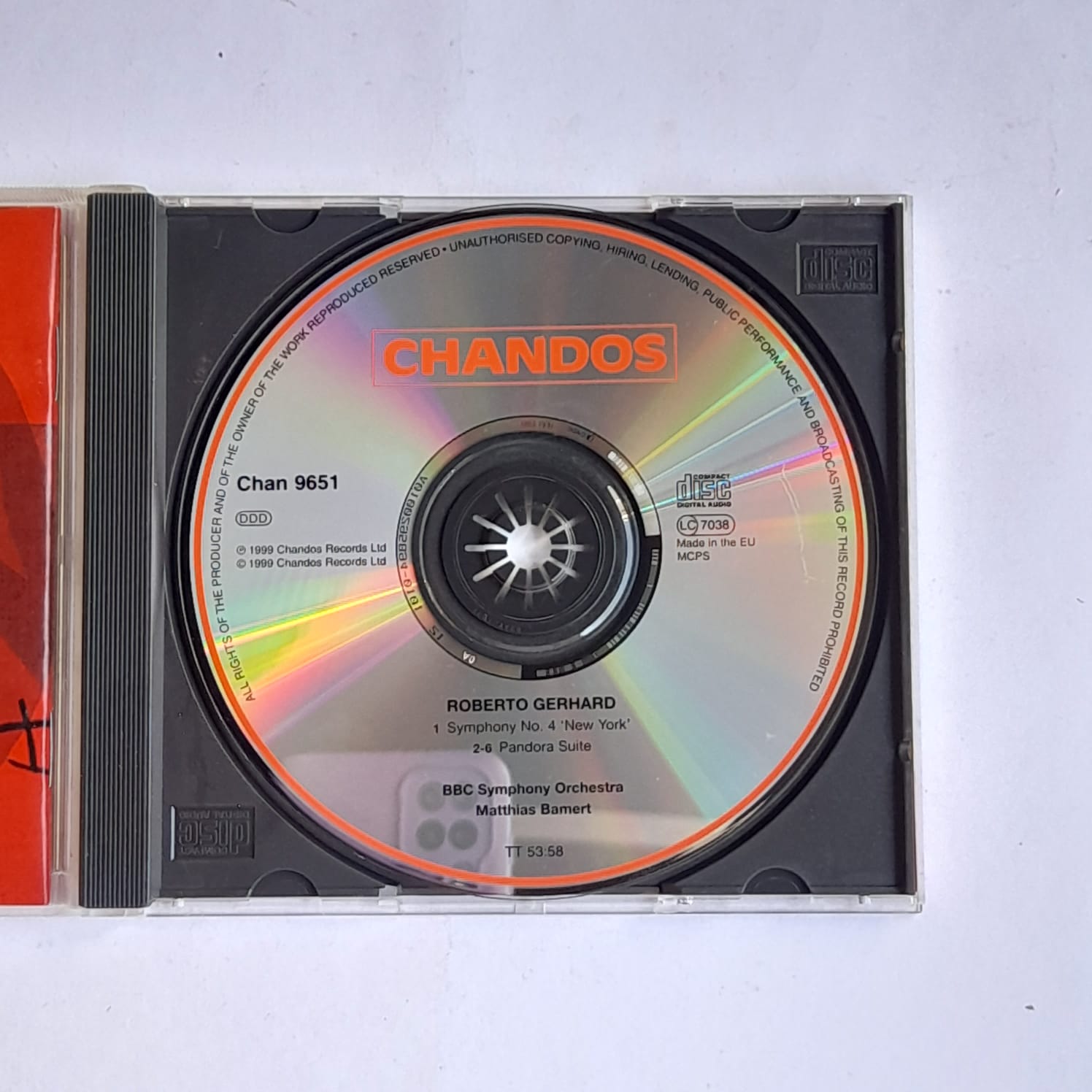 CD Gerhard - Symphony N° 4 'New York' - reg: Matthias Bamert - Importado - Imagem 3