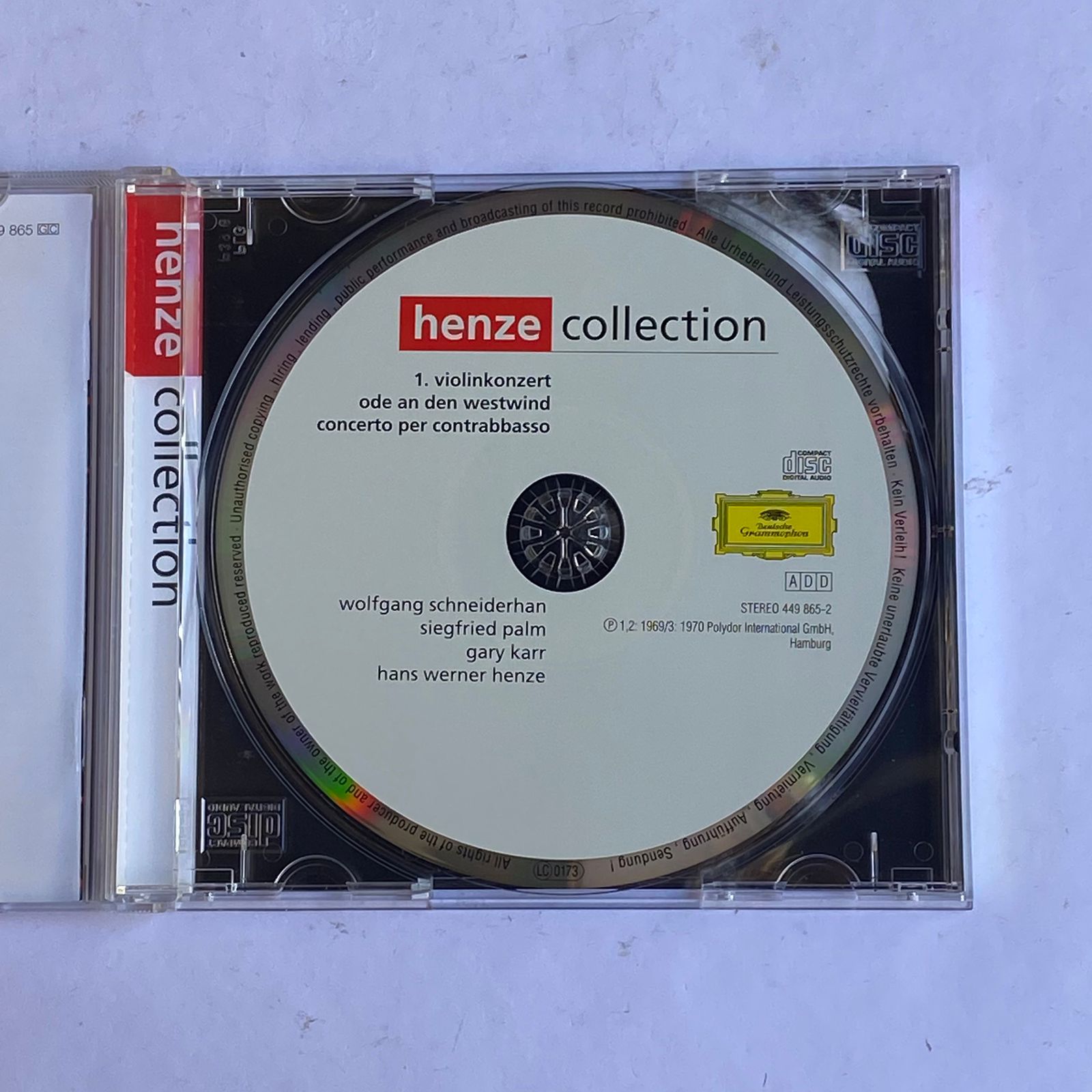 CD Henze - 2 Konzerte - Importado - Imagem 3