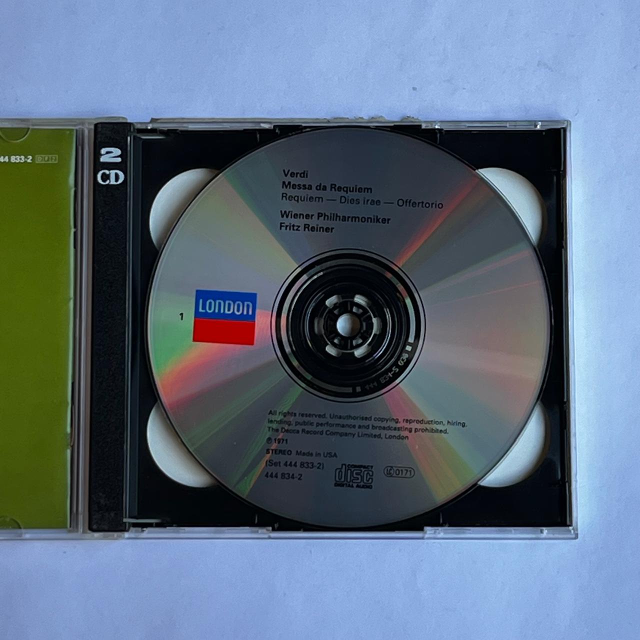 CD Duplo Verdi - Requiem: Quattro Pezzi Sacri - Reg: Fritz Reiner - Importado - Imagem 3