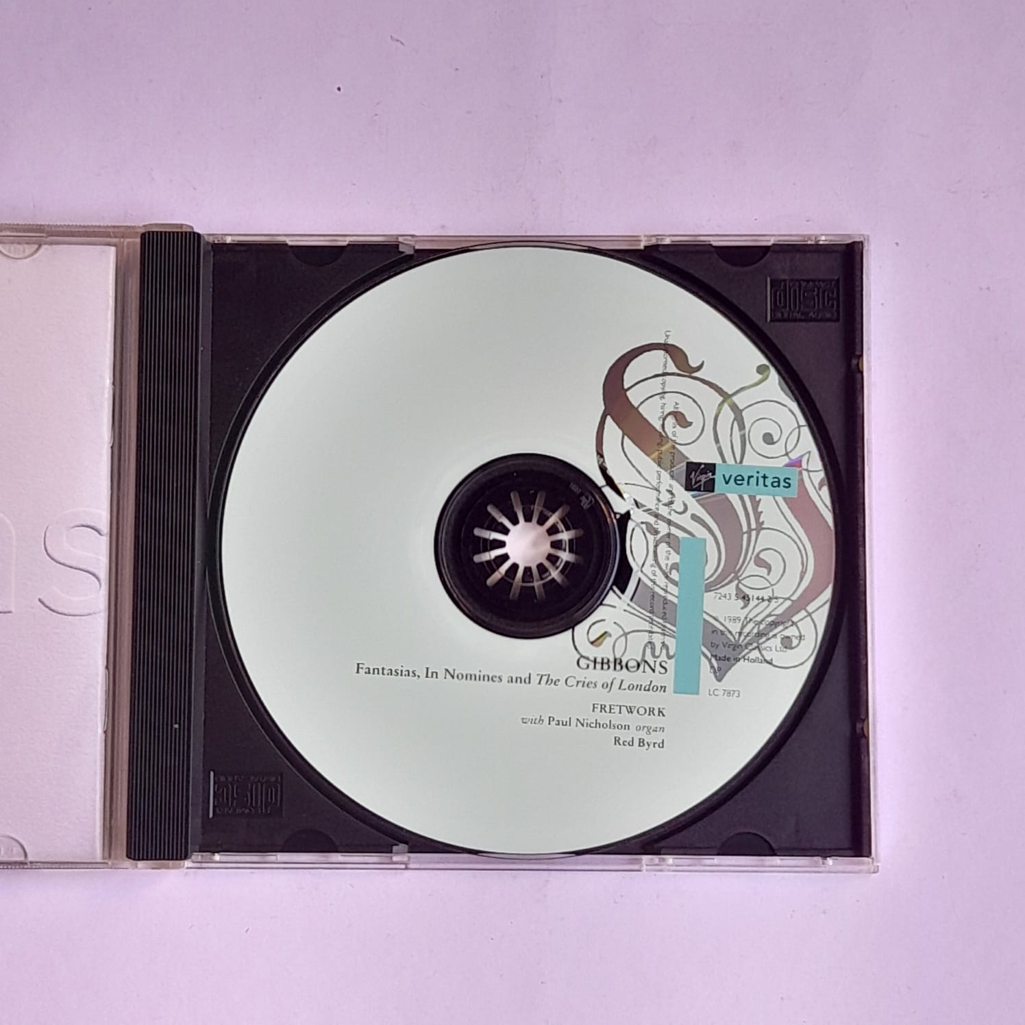 CD Orlando Gibbons - Fantasias & the Cries of London - reg: Fretwork - Importado - Imagem 3