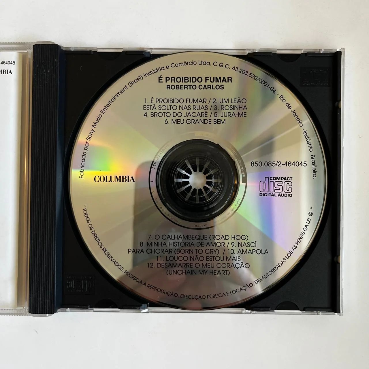 CD Roberto Carlos - É Proibido Fumar - Imagem 3