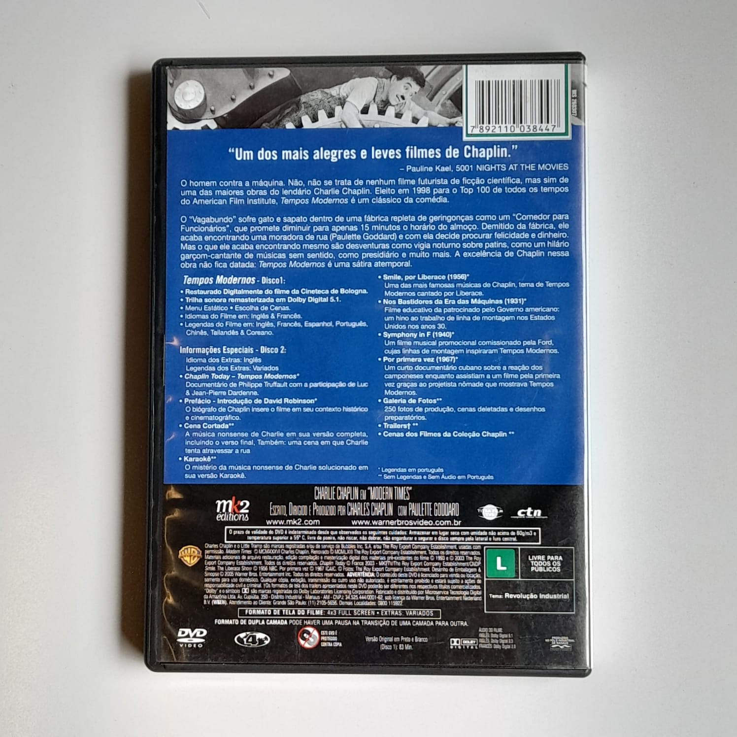 DVD Tempos Modernos - Imagem 2