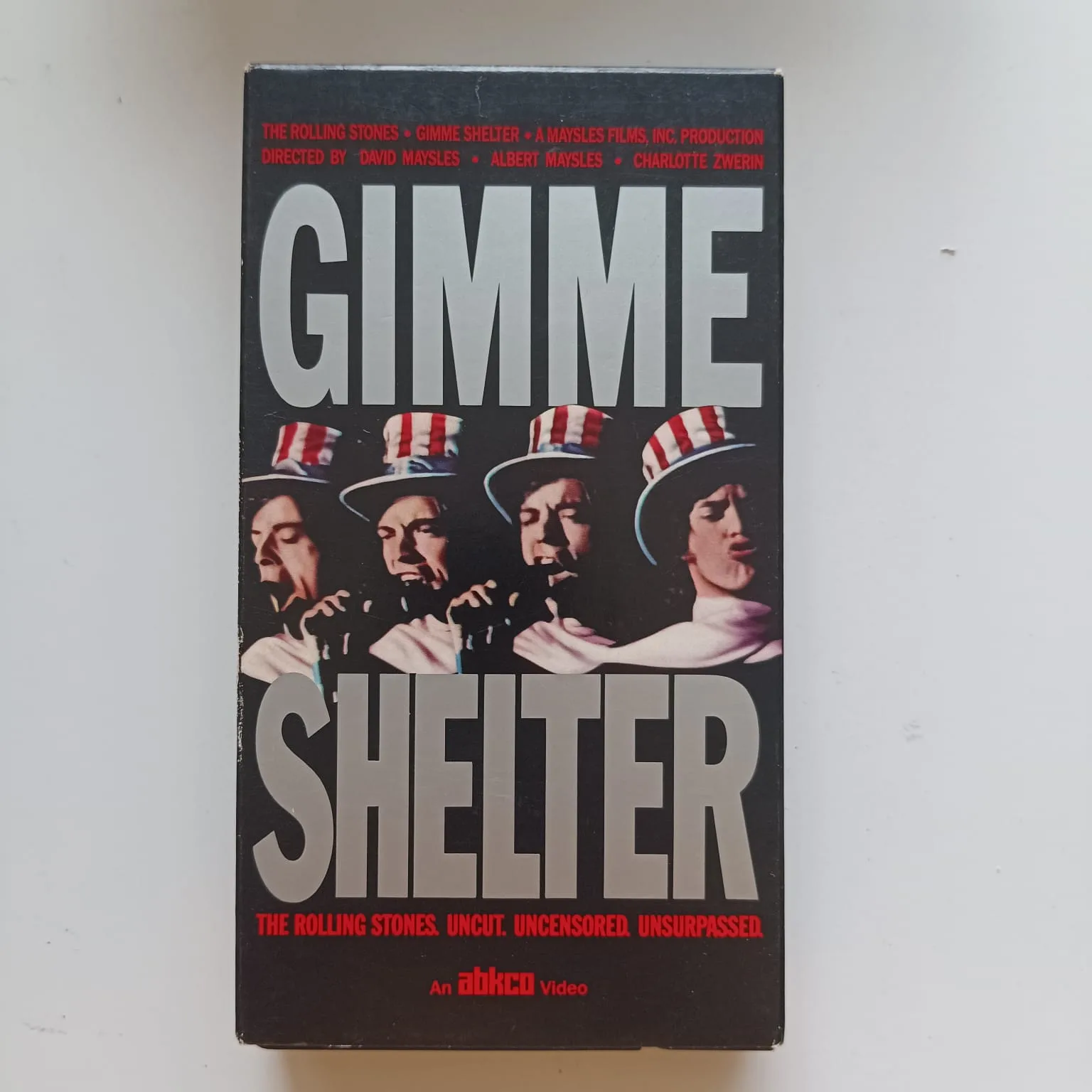 VHS The Rolling Stones - Gimme Shelter - Importado