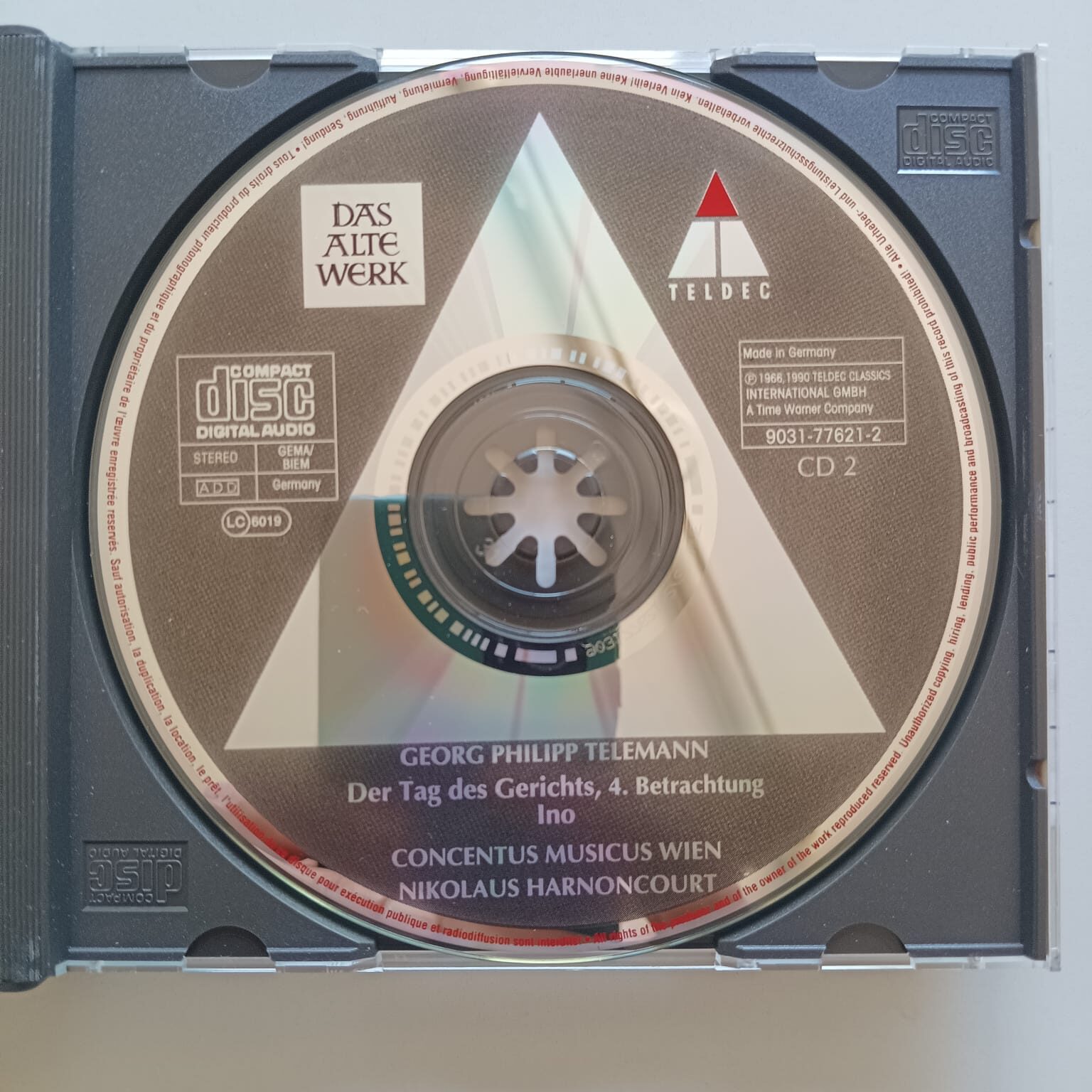 Box CD Telemann - Der Tag Des Gerichts - Reg: Harnoncourt - Importado (2CDs) - Imagem 5