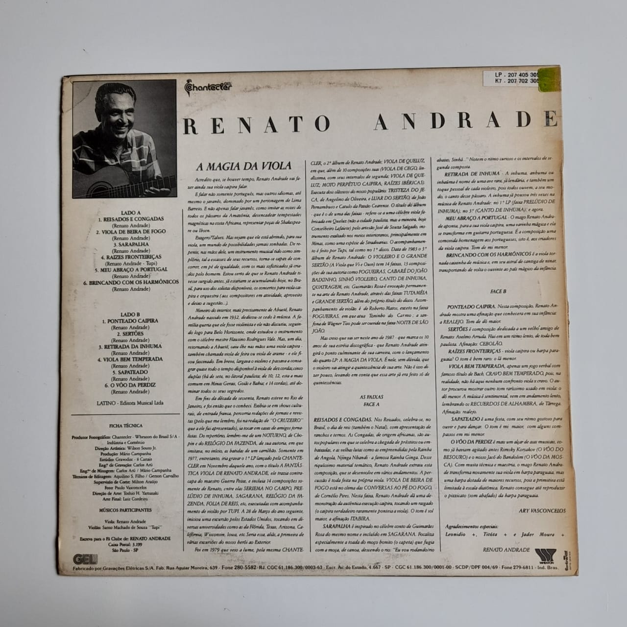 LP Renato Andrade – A Magia Da Viola - Imagem 2