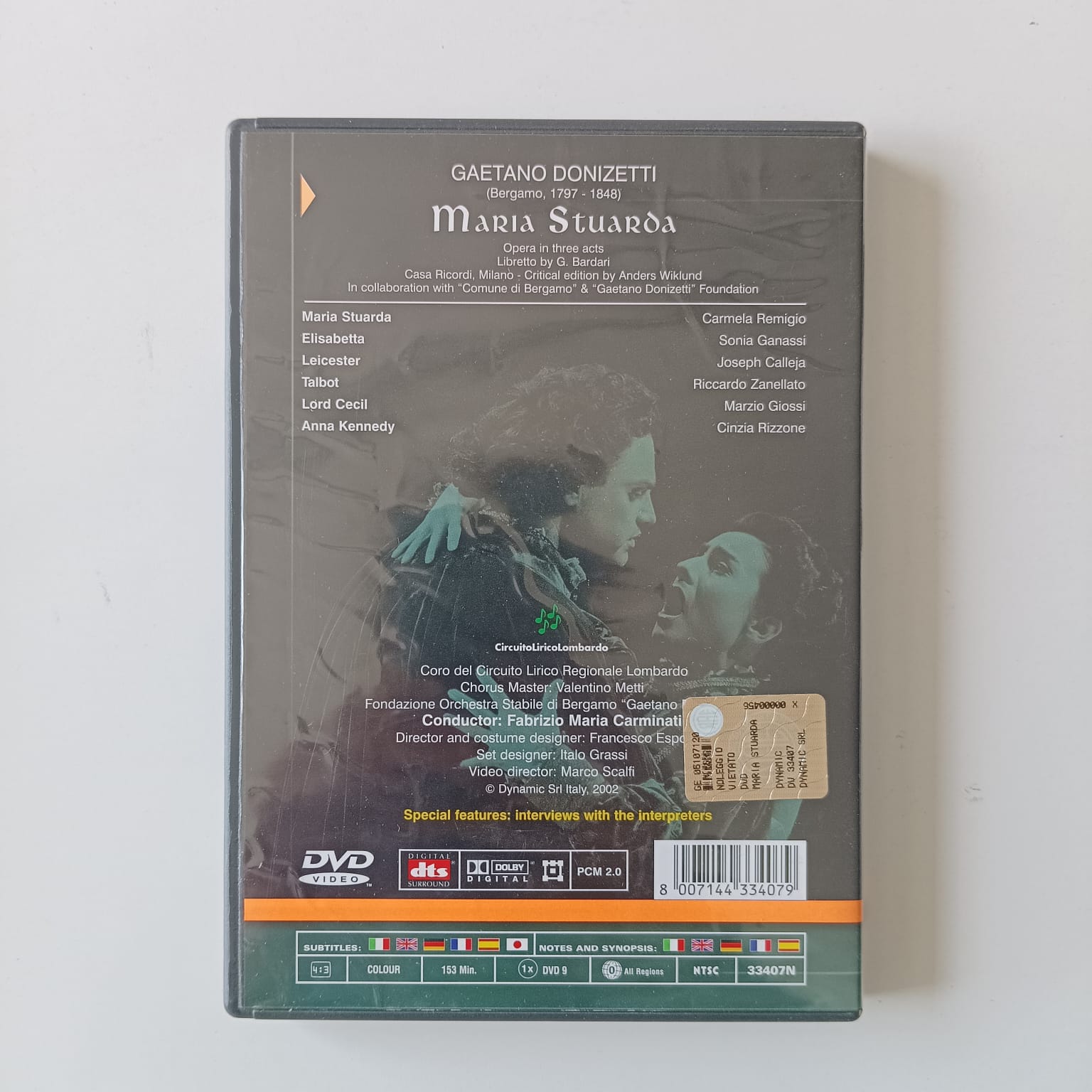 DVD Donizetti - Maria Stuarda - Reg: Fabrizio Maria Carminati - Importado - Imagem 2