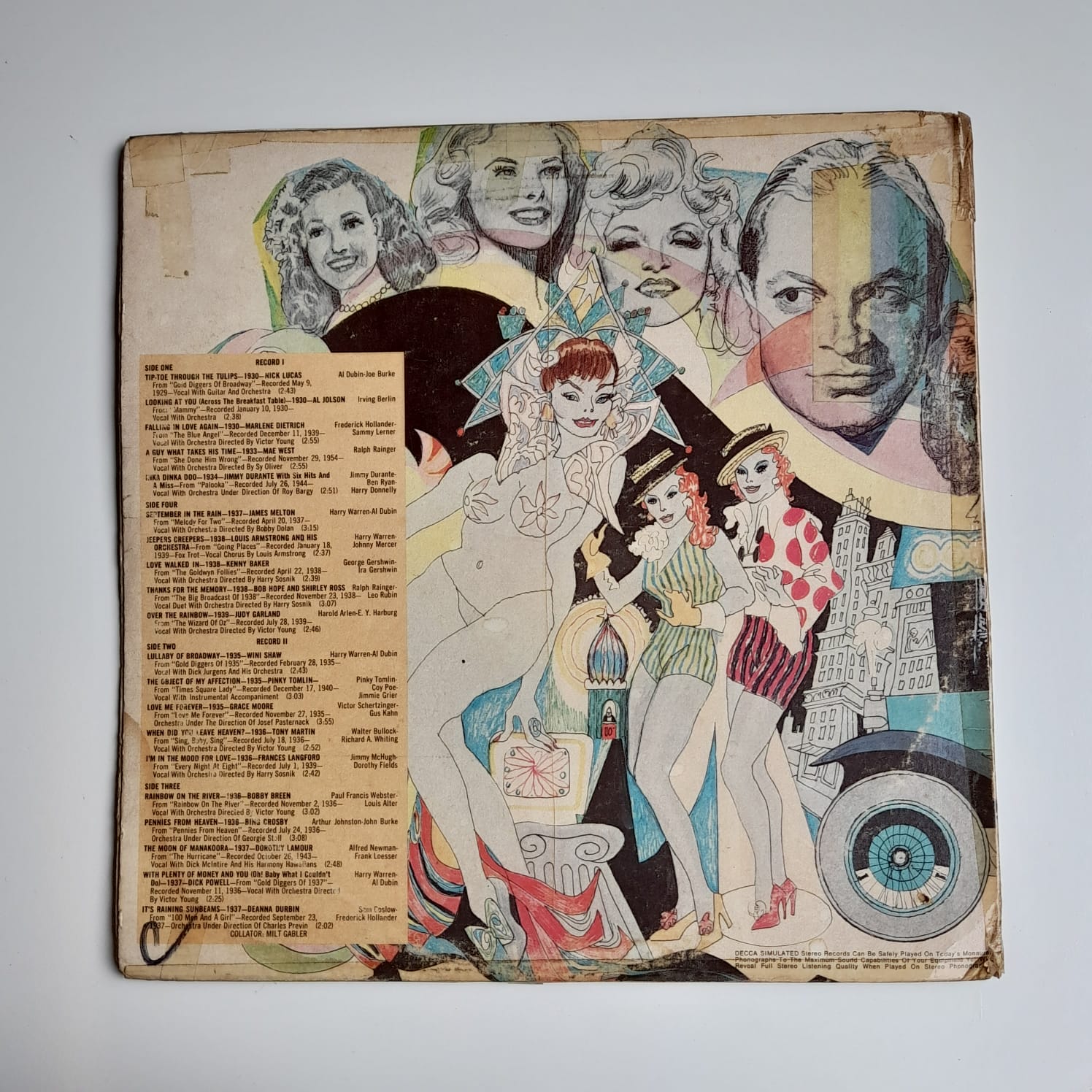 LP Those Wonderful Thirties Vol. 1, The Stars Of Hollywood's Golden Era - Duplo Importado - Imagem 2