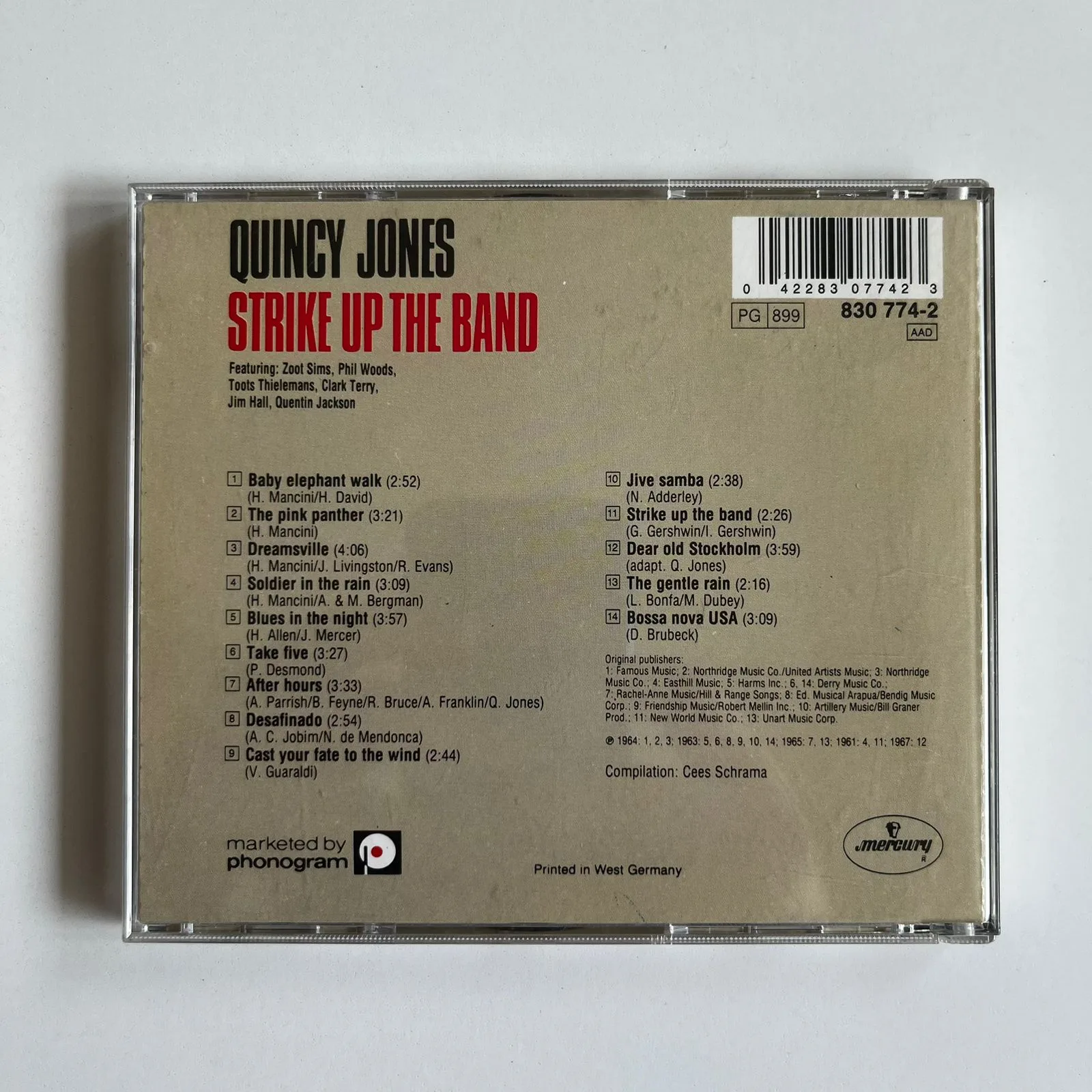 CD Quincy Jones – Strike Up The Band - Importado - Imagem 2