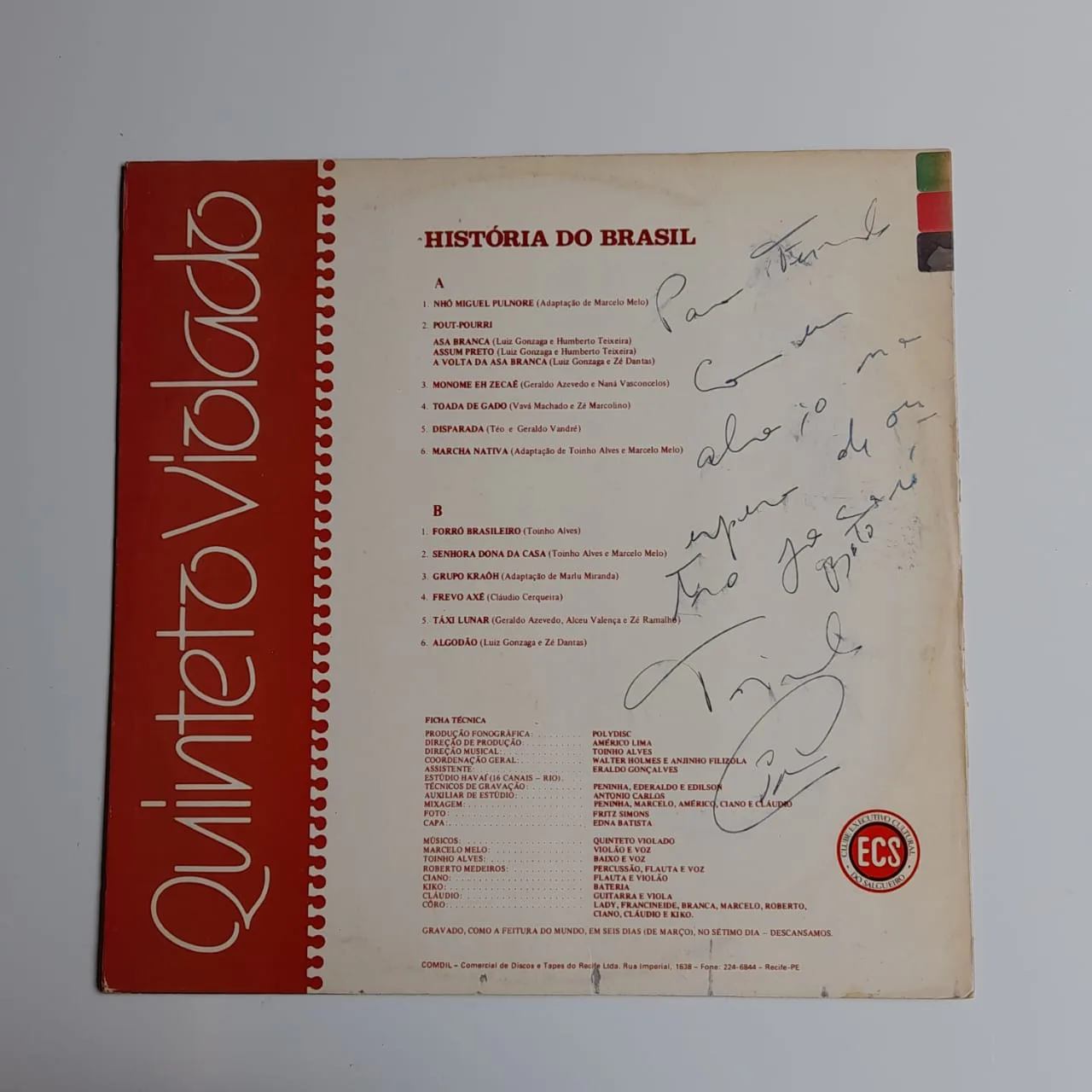 LP Quinteto Violado – História Do Brasil - Imagem 4