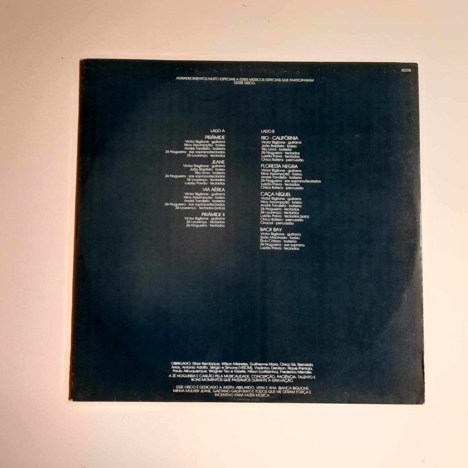 LP Victor Biglione – Victor Biglione (1986) - Imagem 2