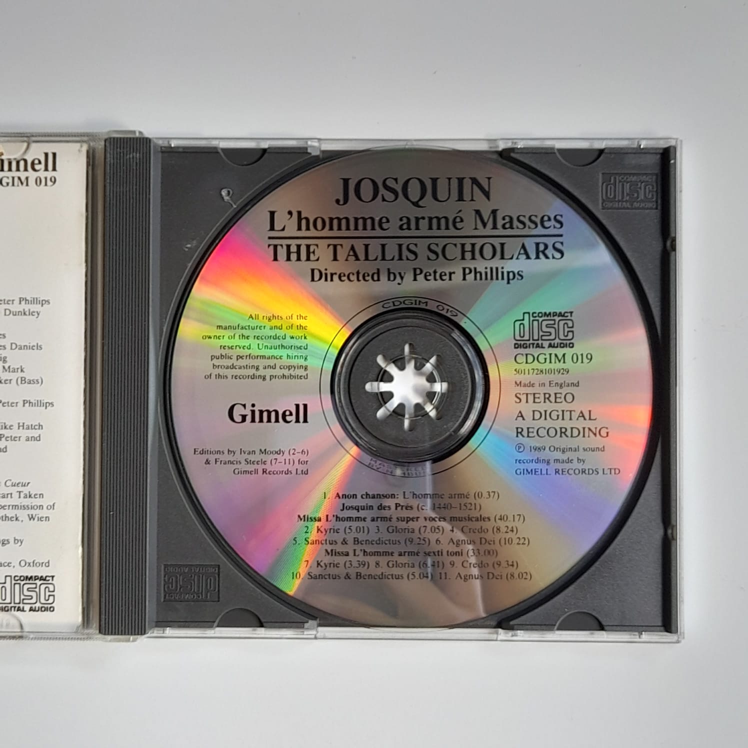 CD Josquin – L'Homme Armé Masses - Reg: Peter Phillips - Importado - Imagem 3