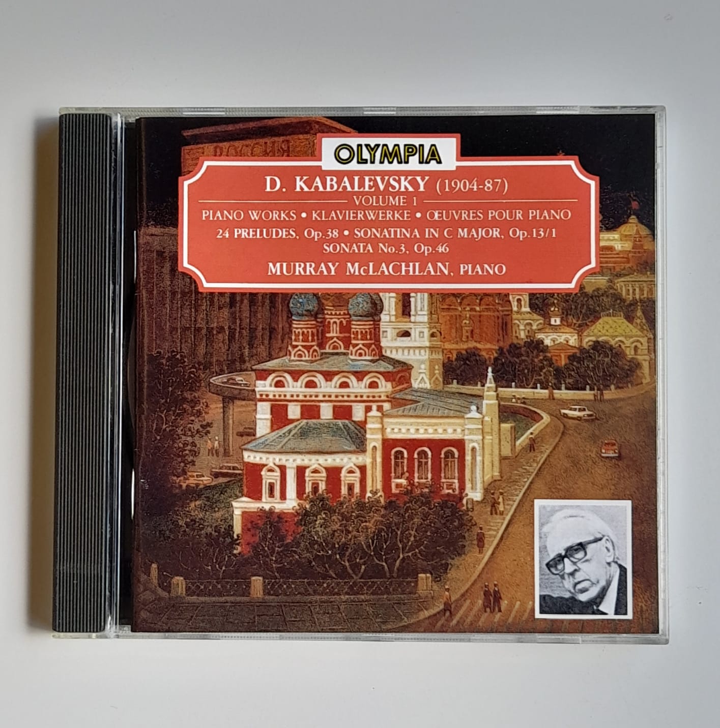 CD D. Kabalevsky - Piano Works • Klavierwerke • Œuvres Pour Piano: 24 Preludes, Op.38 • Sonatina In C Major, Op. 13/1 • Sonata No.3, Op.46 - Reg: McLachlan - Importado