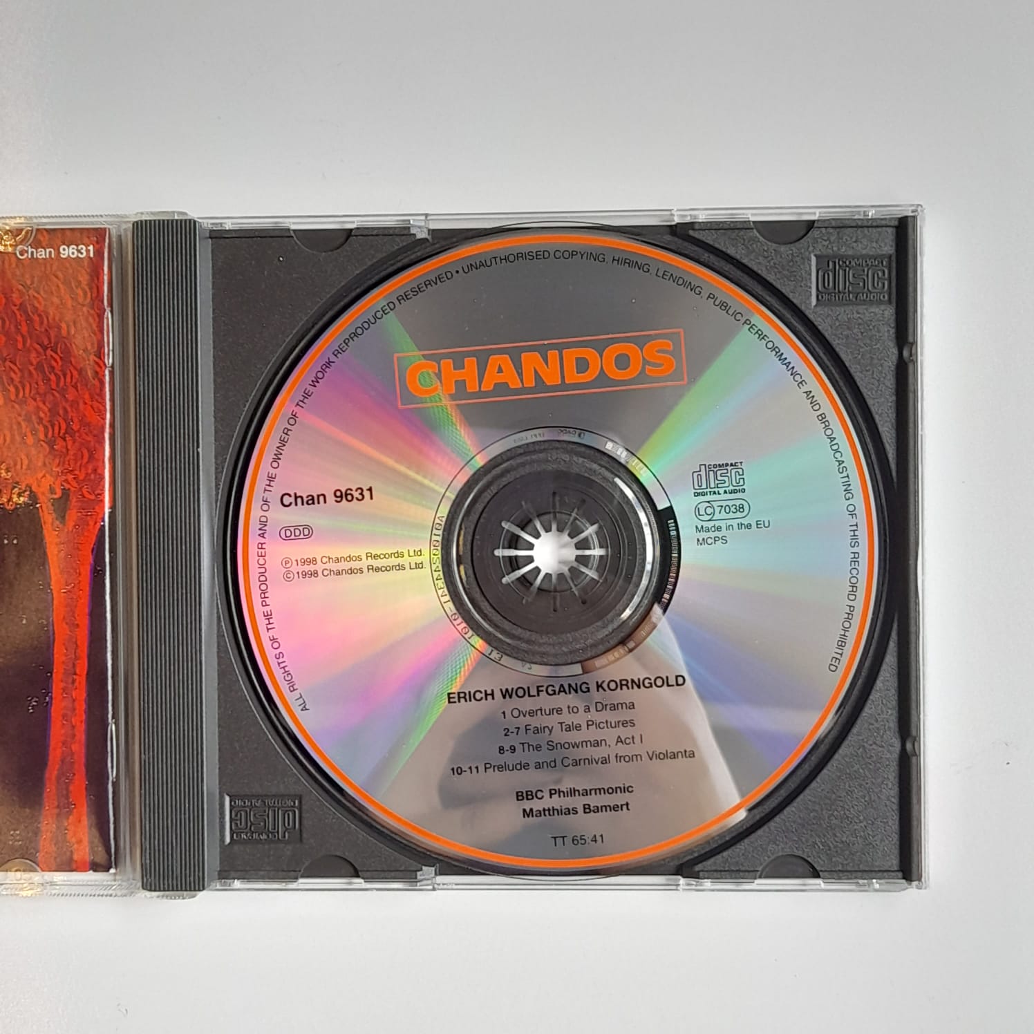 CD Korngold - Act 1 from The Snowman / Fairy Tale Pictures / Overture To A Drama / Prelude and Carnival from Violanta - Reg: Bamert - Importado - Imagem 3