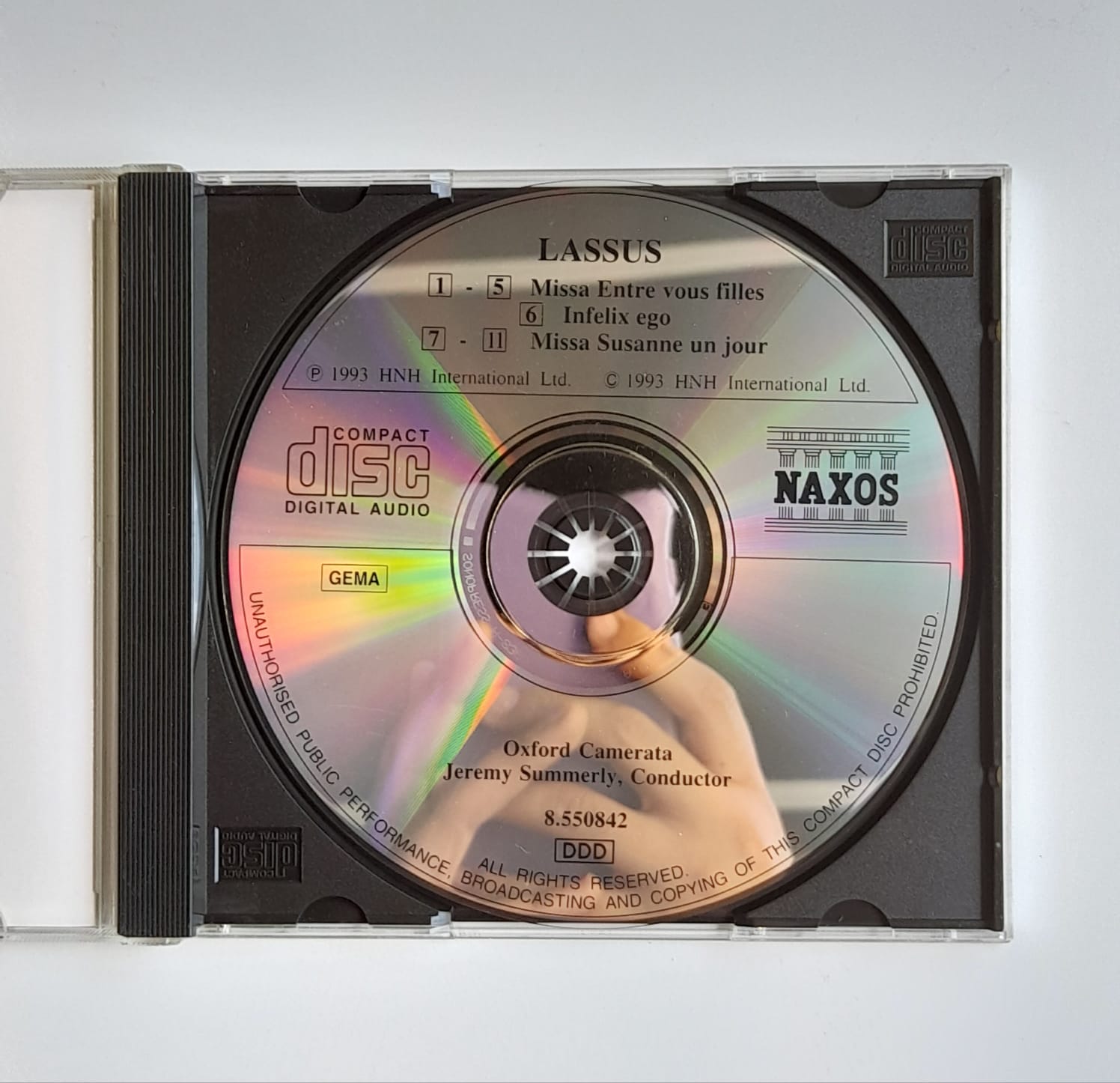 CD Lassus – Masses For Five Voices • Infelix Ego - Reg: Jeremy Summerly - Imagem 3