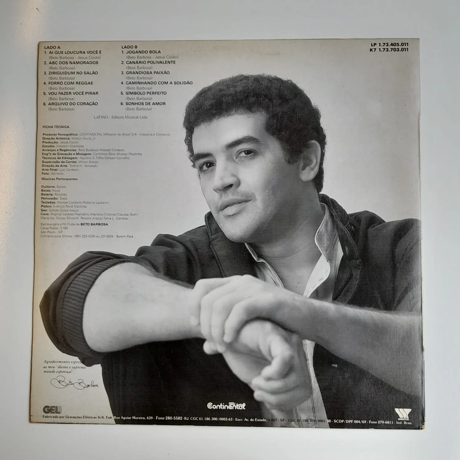 LP Beto Barbosa – Beto Barbosa (1987) - Imagem 2
