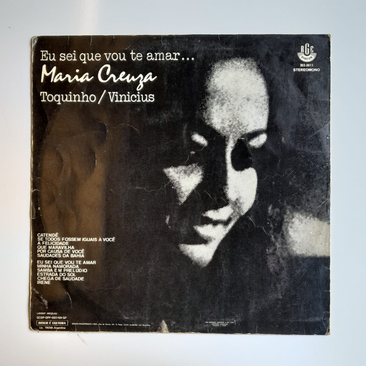 LP Maria Creuza, Toquinho / Vinicius – Eu Sei Que Vou Te Amar... - Imagem 2
