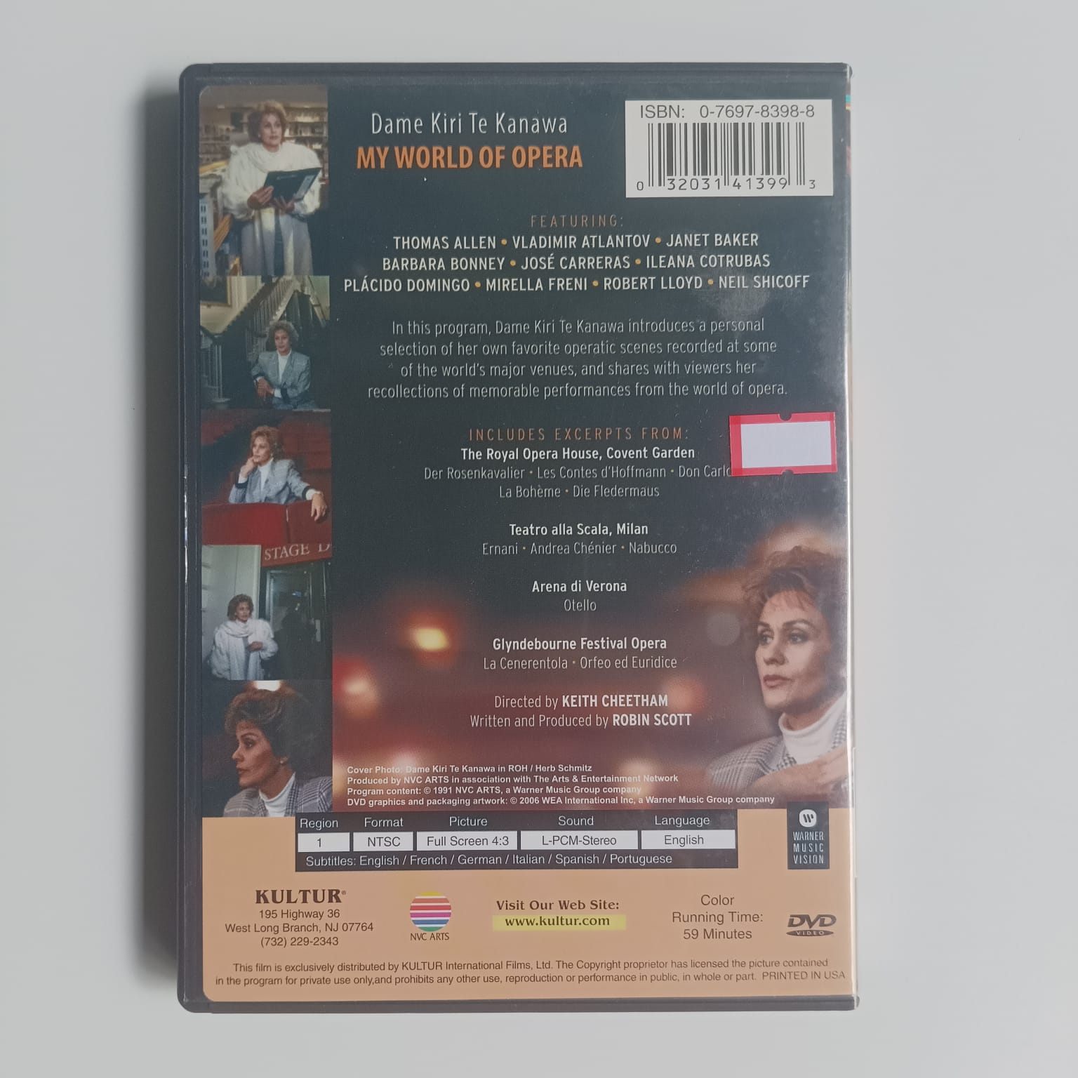 DVD Dame Kiri Te Kanawa - My World Of Opera - Importado - Imagem 2