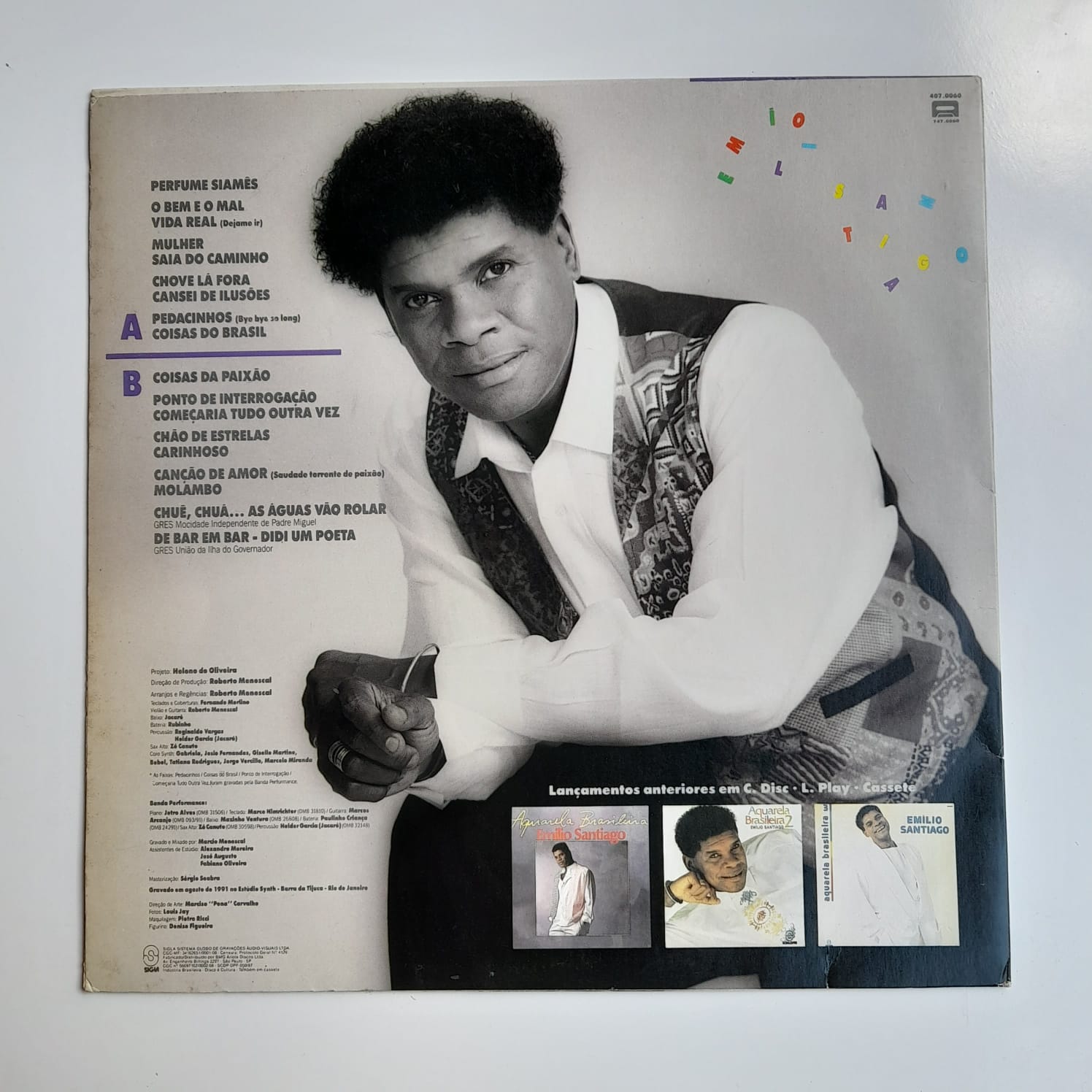 LP Emilio Santiago – Aquarela Brasileira 4 - Imagem 2