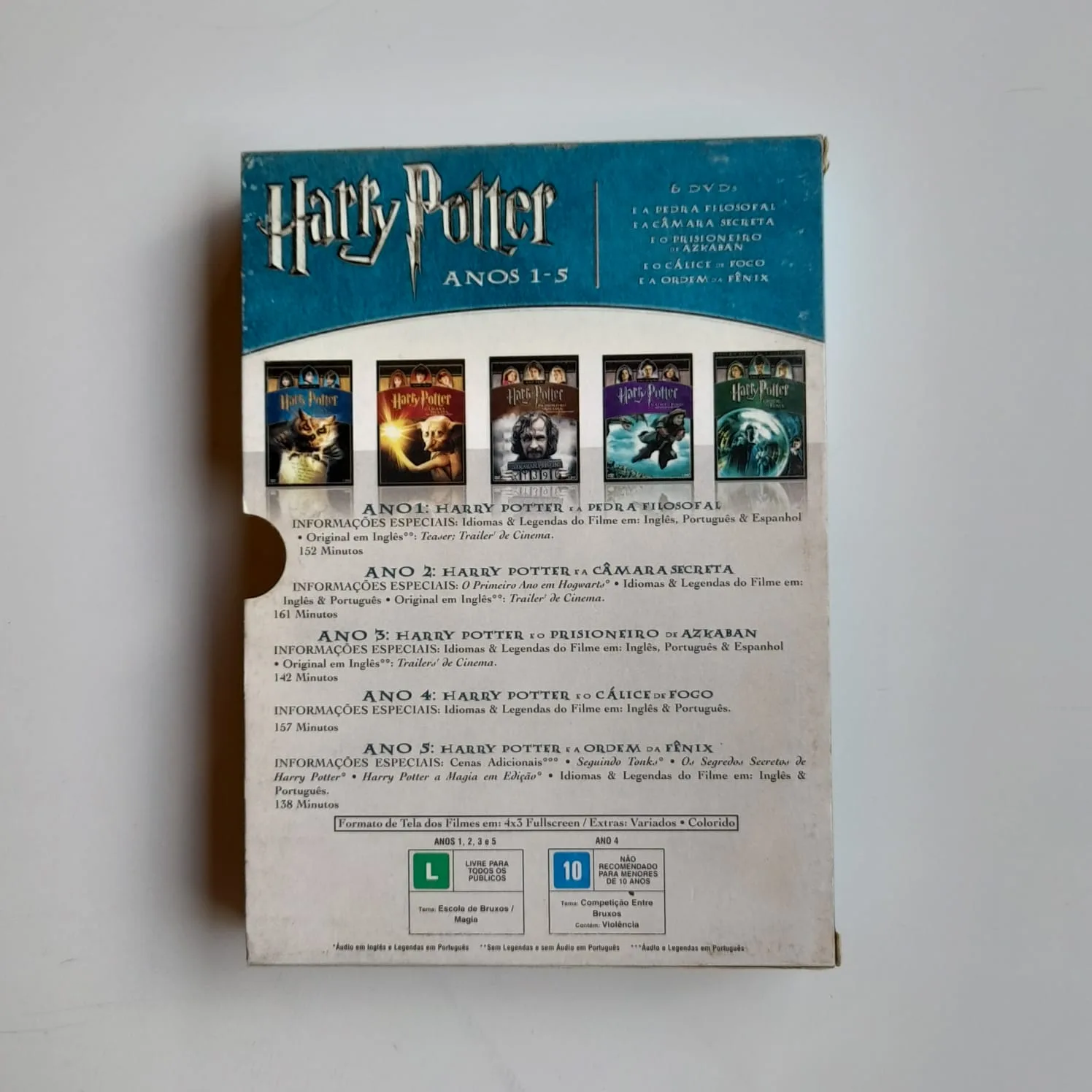Box DVDs Harry Potter Anos 1-5 (6 DVDs) - Imagem 2