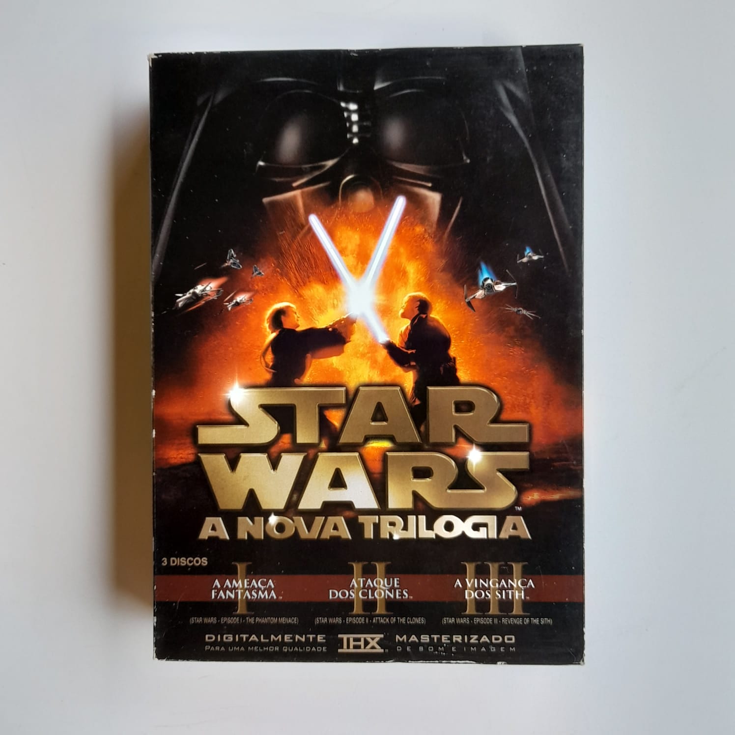 BOX DVD (3 DVDs) Star Wars A Nova Trilogia I, II & III