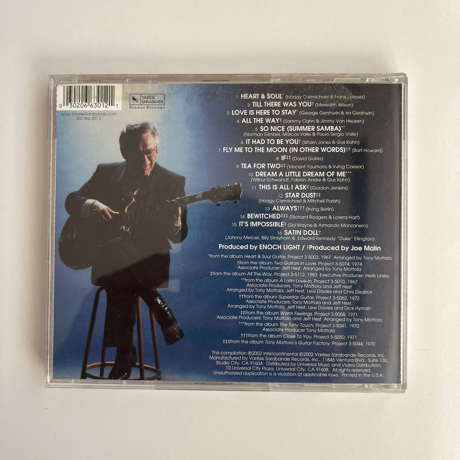 CD Tony Mottola – Heart & Soul Guitar - Importado - Imagem 2