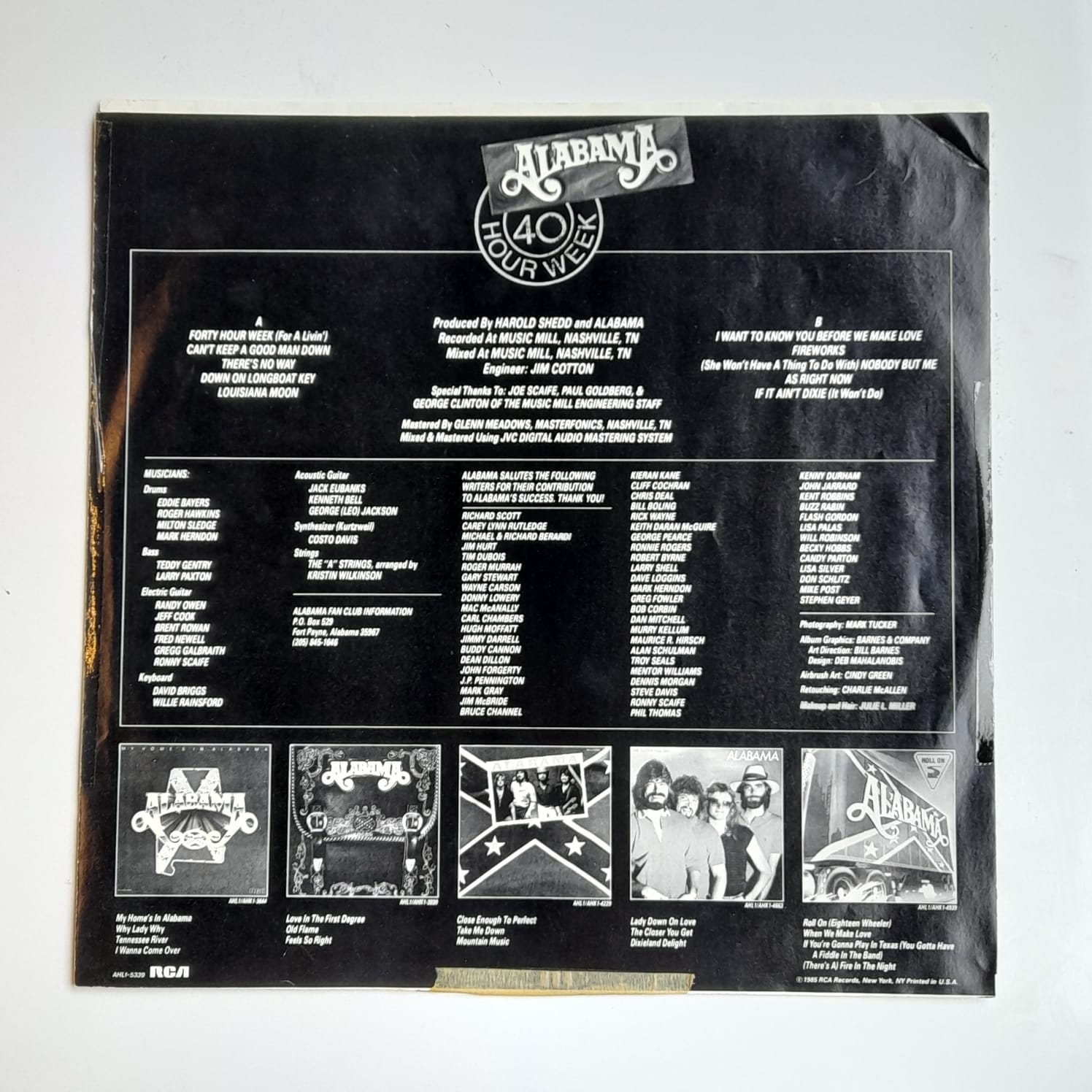 LP Alabama – 40 Hour Week - Importado - Imagem 5