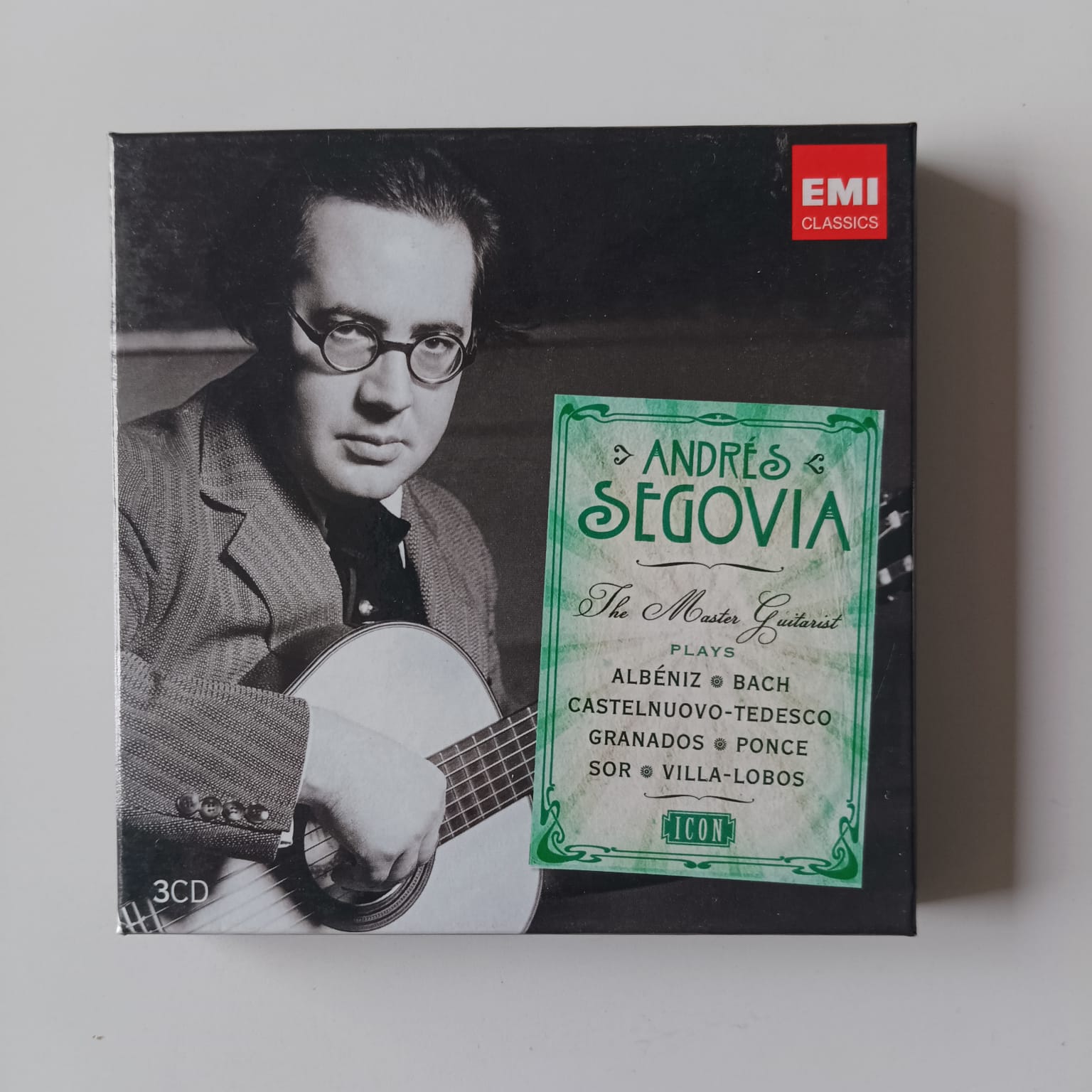 Box CD Andrés Segovia - The Master Guitarist - Reg: Alec Sherman - Importado - 3CDs - Imagem 2