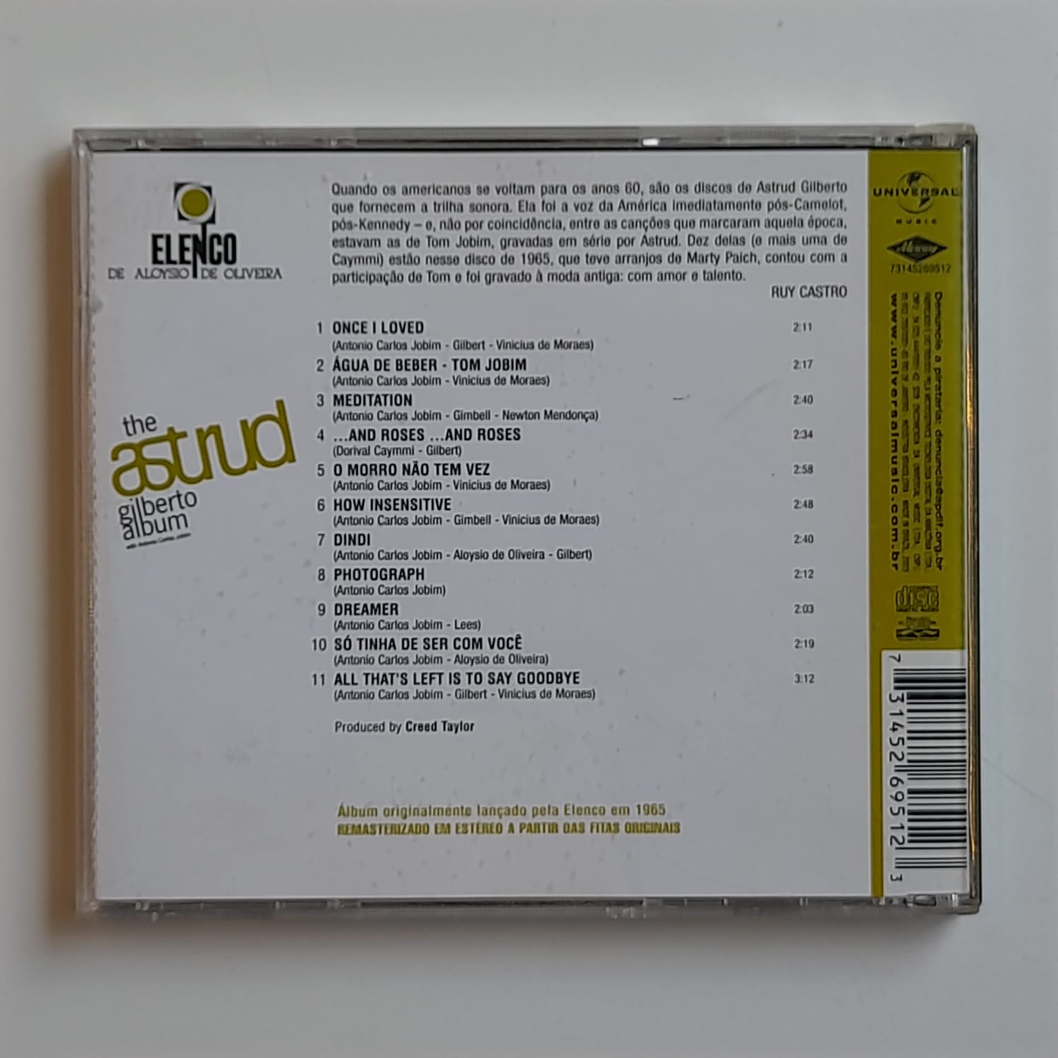 CD Astrud Gilberto & Antonio Carlos Jobim – The Astrud Gilberto Album - Imagem 2