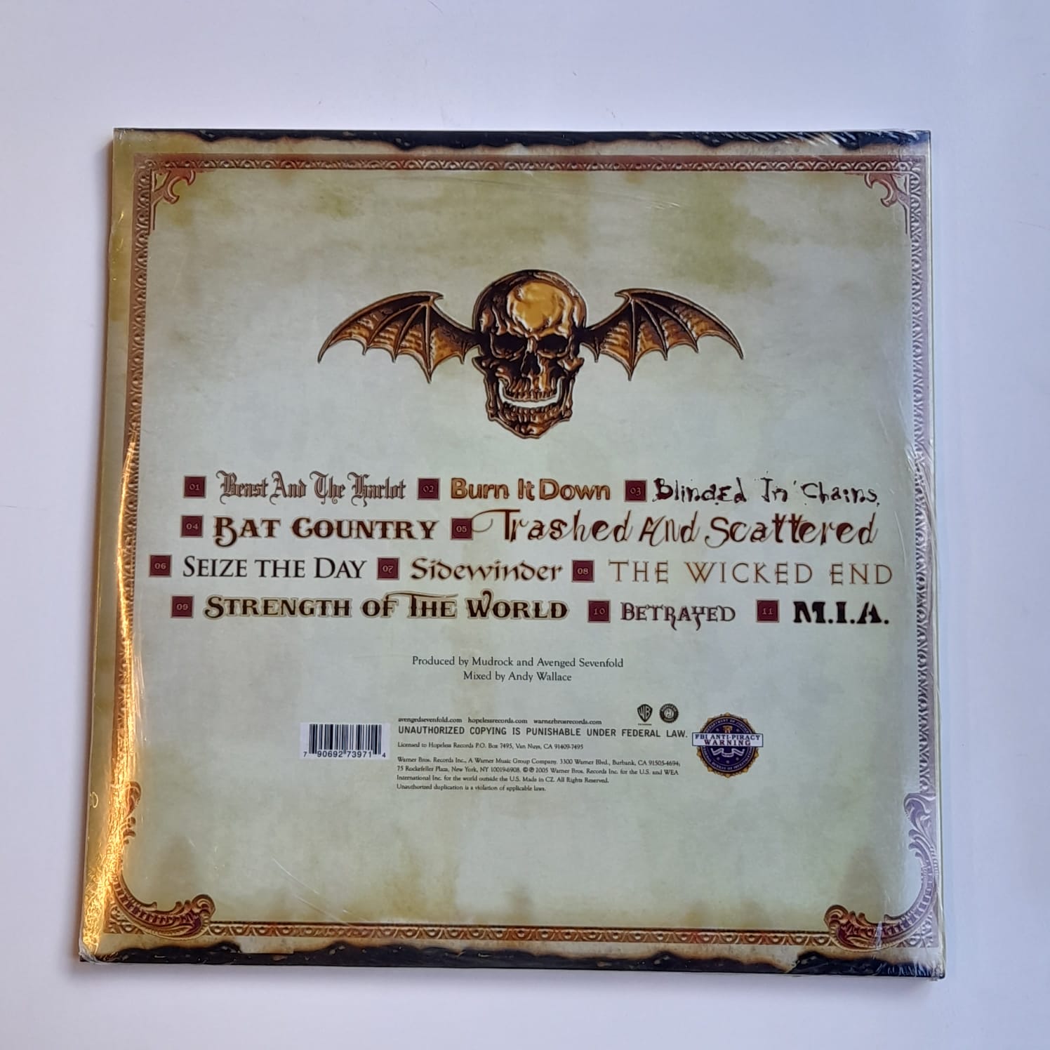 LP Avenged Sevenfold – City Of Evil - Duplo Lacrado - Imagem 2