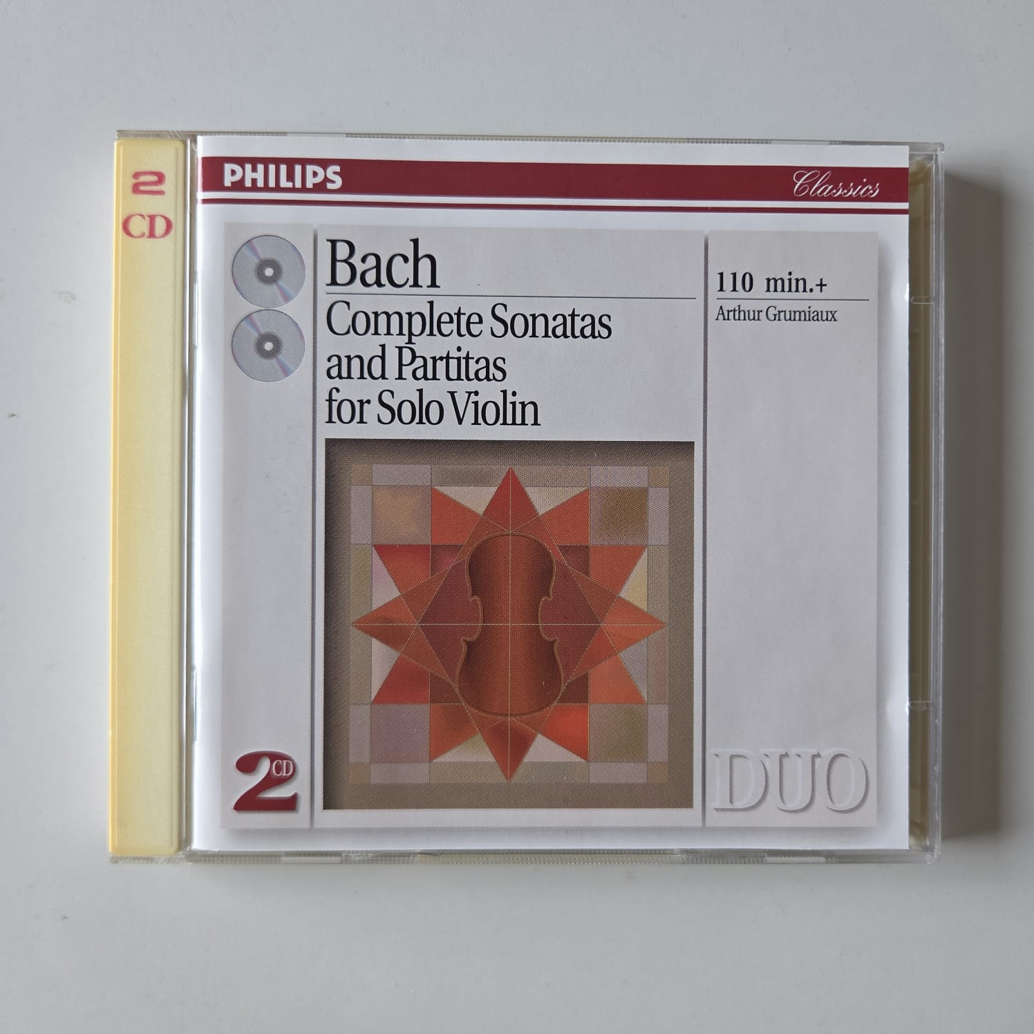 CD Bach - Complete Sonatas and Partitas for Solo Violin - Arthur Grumiaux - Importado Duplo