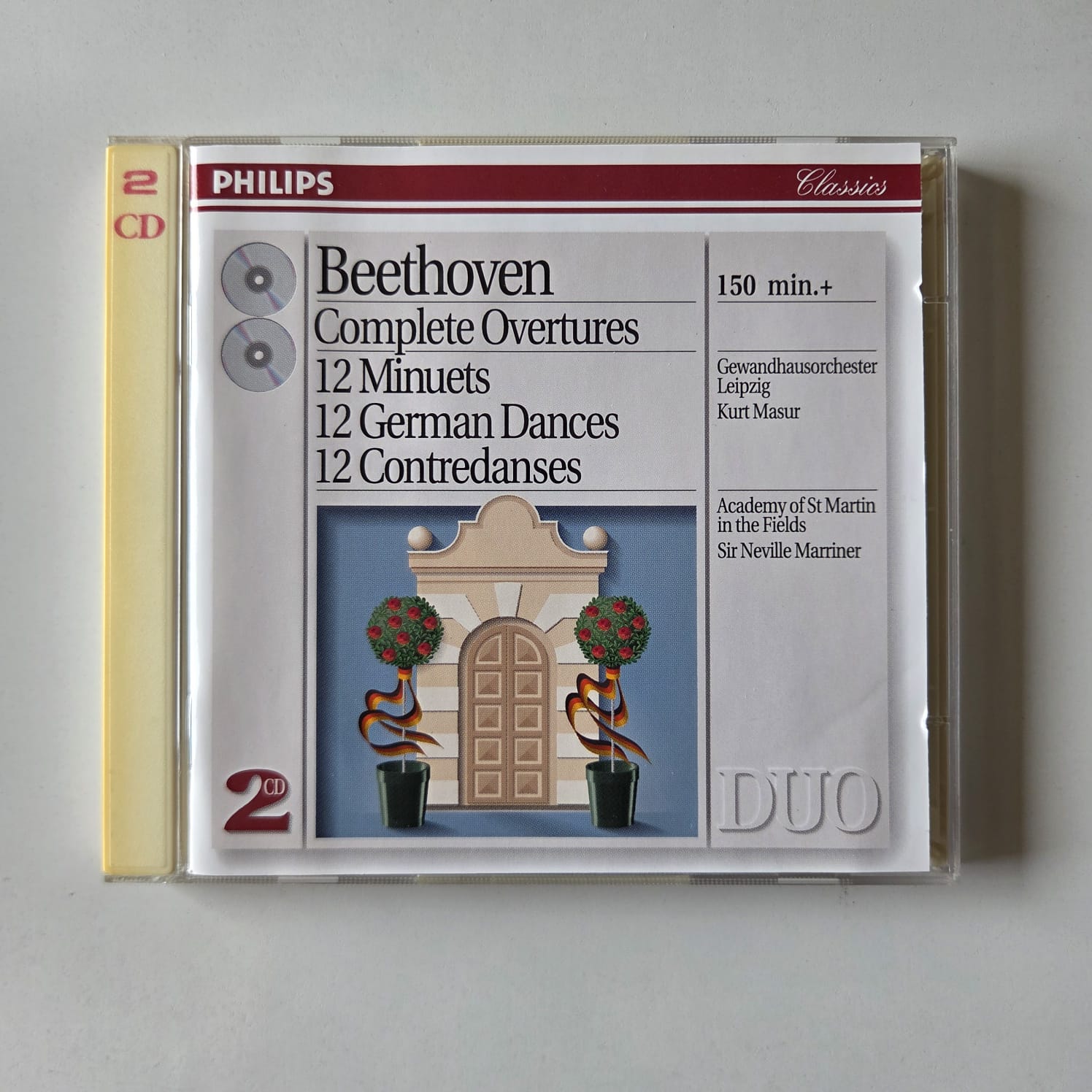 CD Beethoven - Complete Overtures - 12 Minuets - Reg: Sir Nevelle Marriner - Importado Duplo