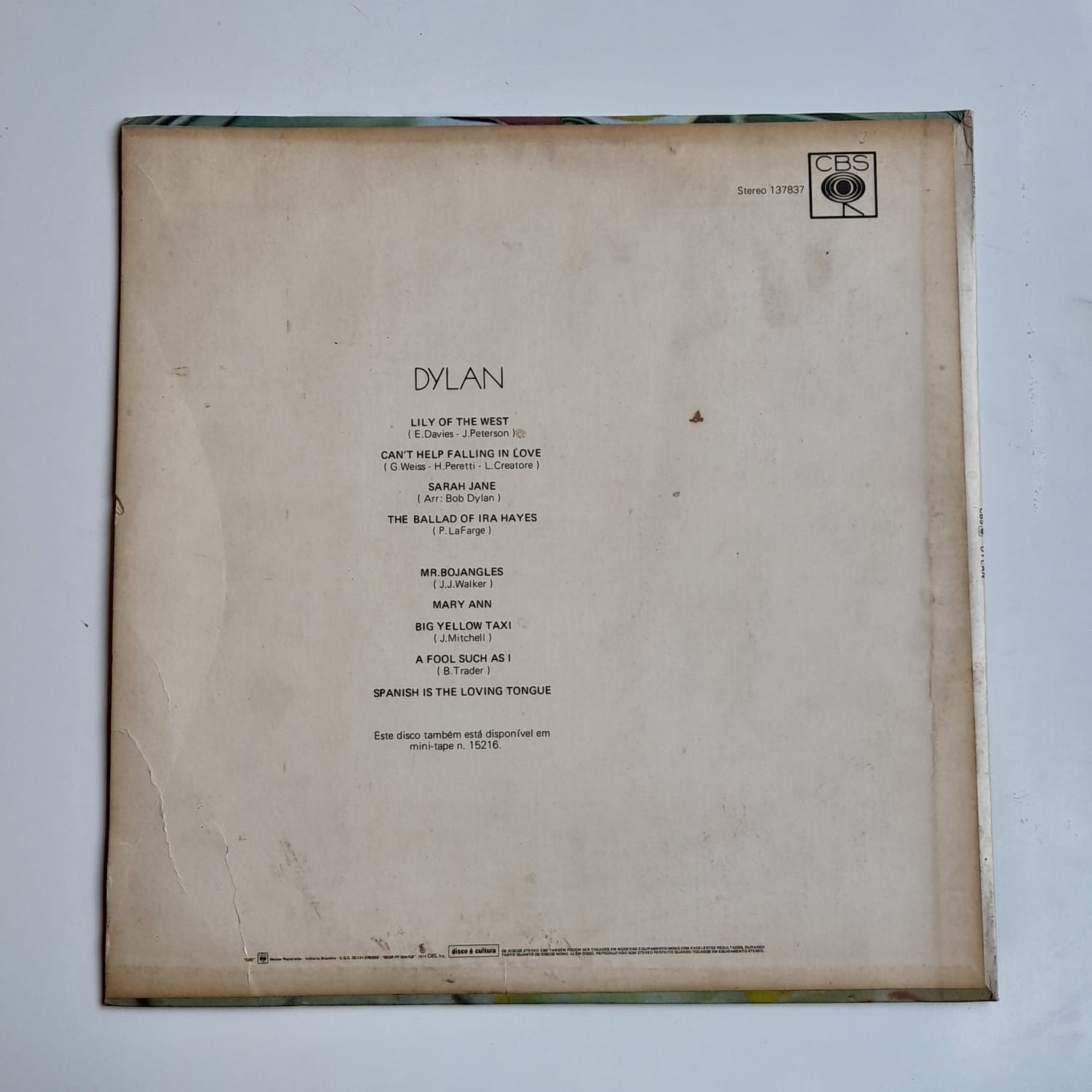 LP Bob Dylan – Dylan - Imagem 2