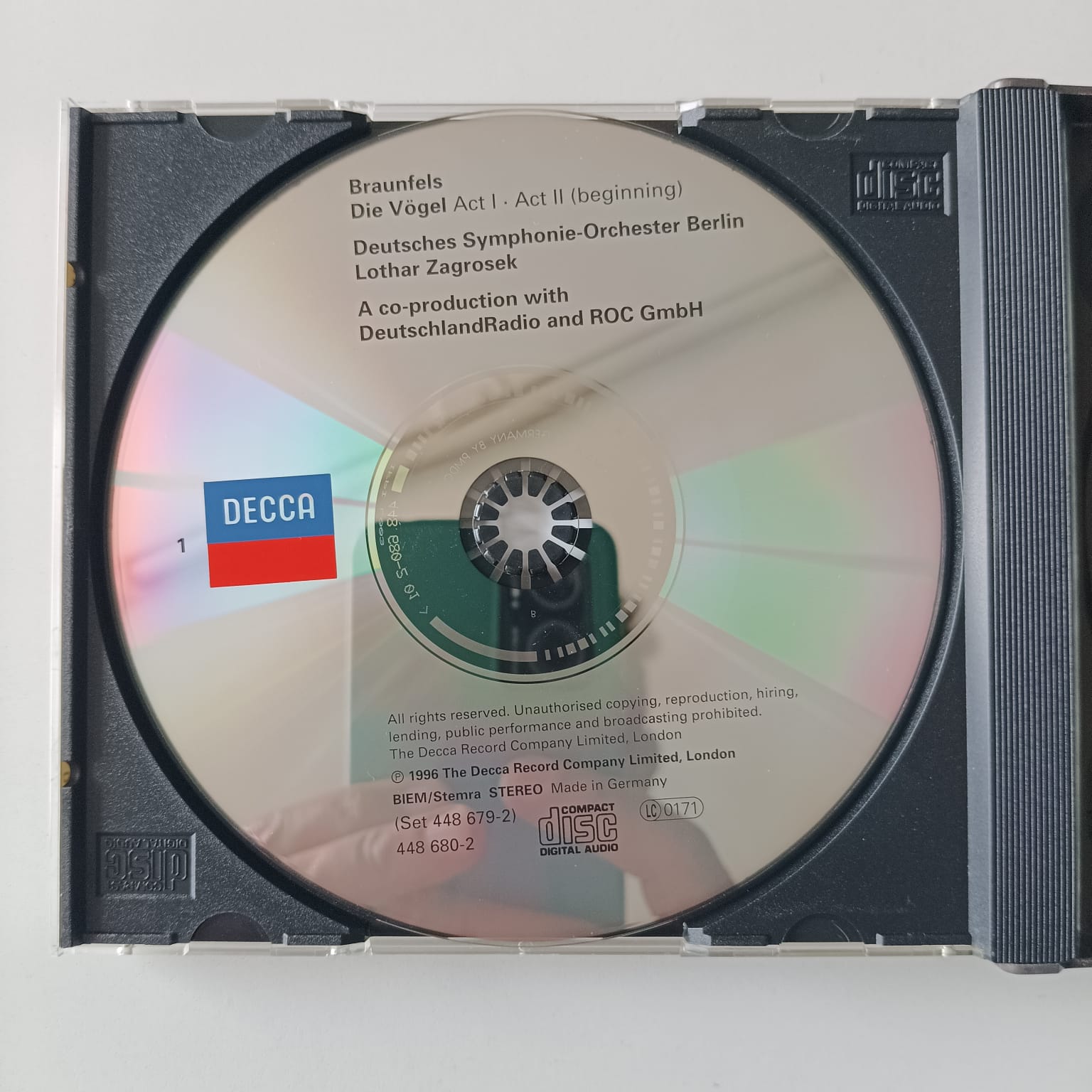 Box CD Braunfels - Die Vögel - Reg: Lothar Zagrosek - Importado - 2 Discs - Imagem 3