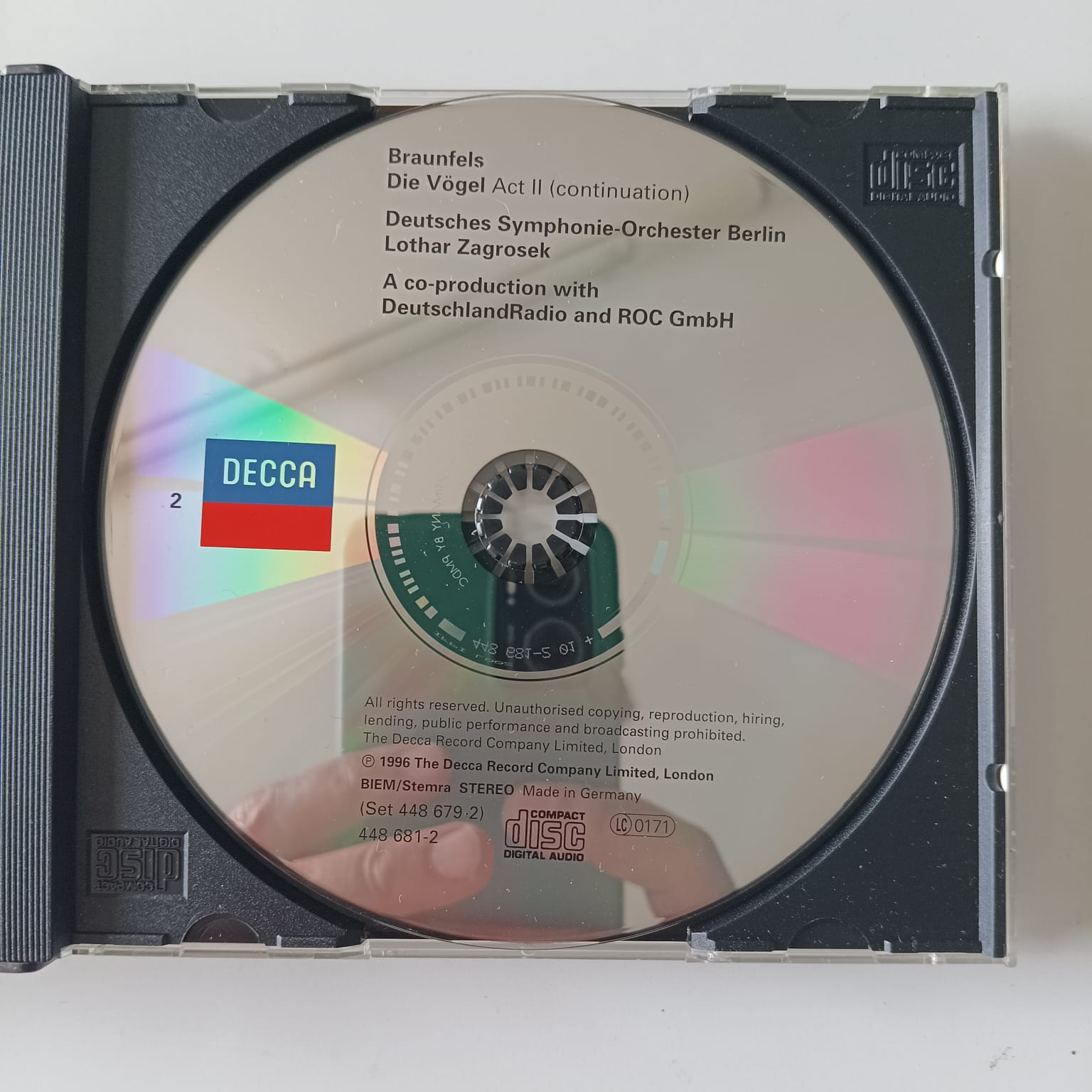Box CD Braunfels - Die Vögel - Reg: Lothar Zagrosek - Importado - 2 Discs - Imagem 4