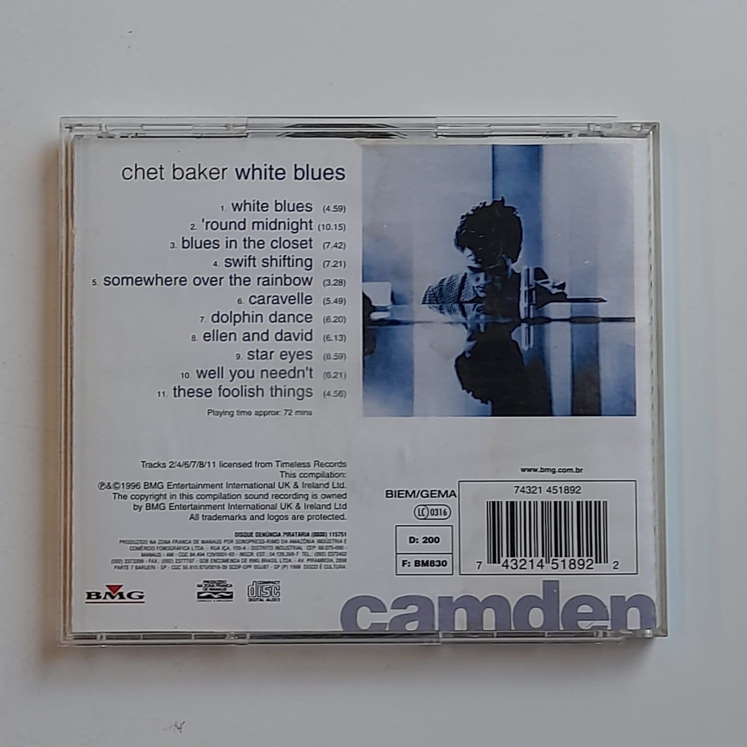 CD Chet Baker – White Blues - Imagem 2