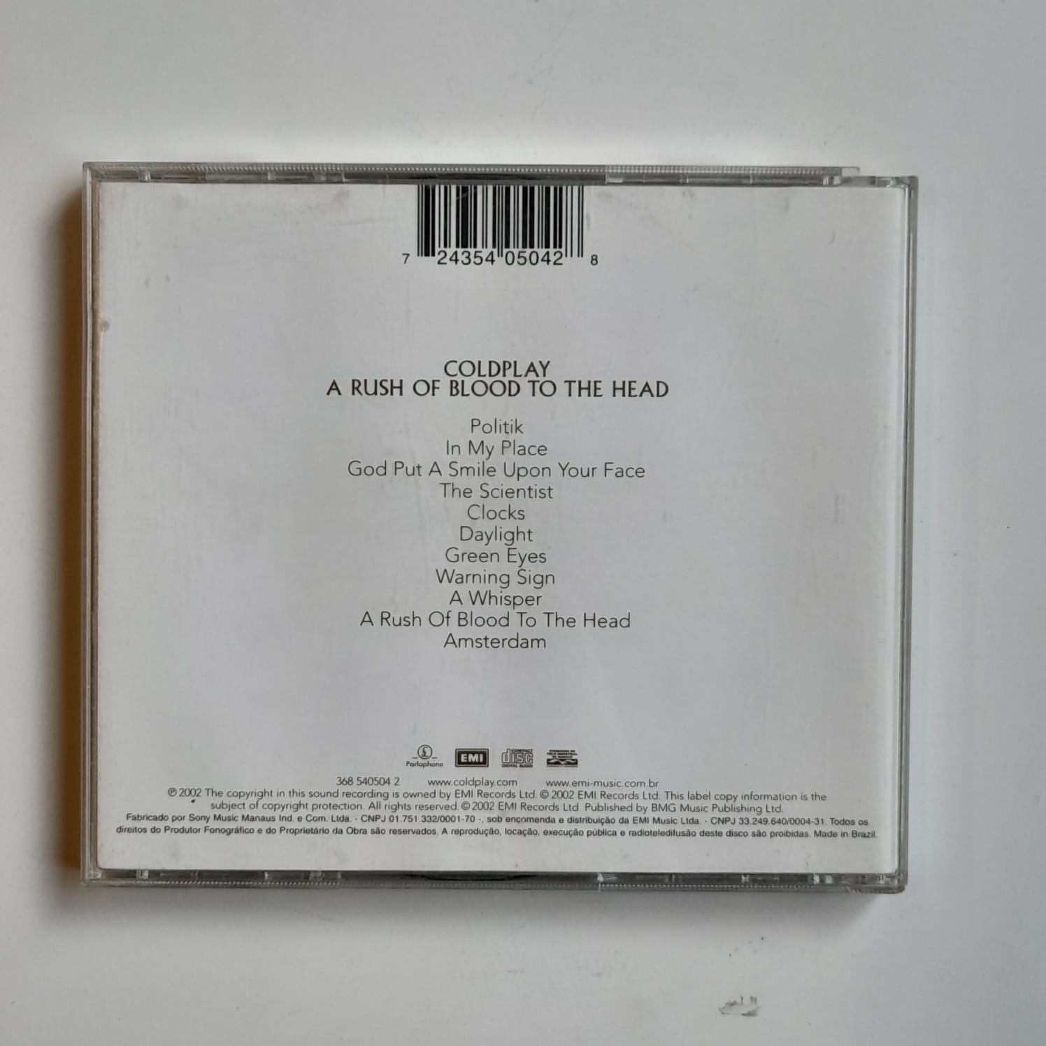CD Coldplay – A Rush Of Blood To The Head - Imagem 2