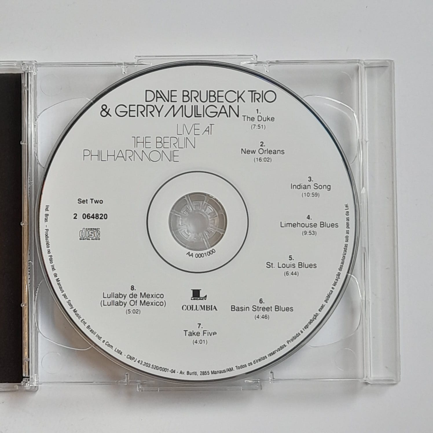 CD Dave Brubeck Trio & Gerry Mulligan – Live At The Berlin Philharmonie - Duplo - Imagem 4