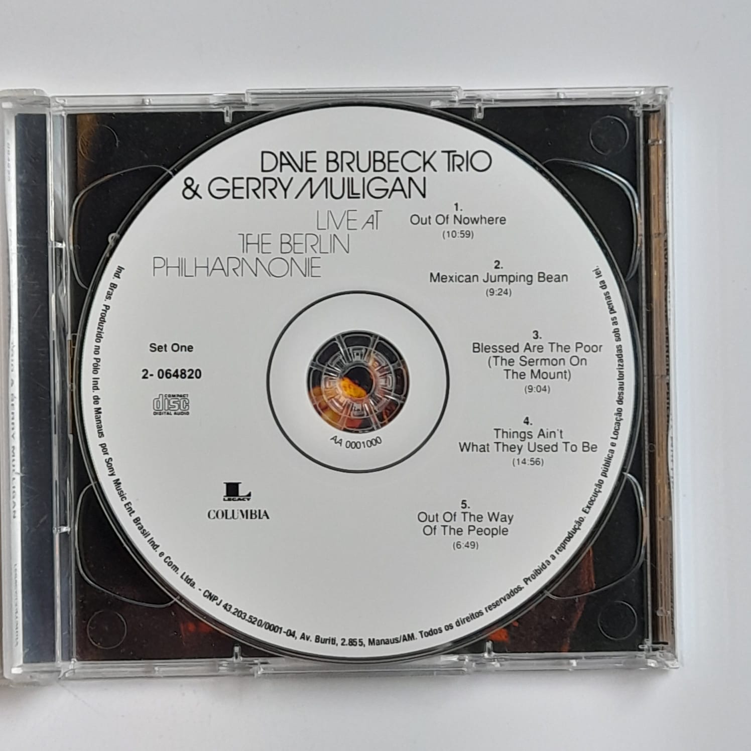 CD Dave Brubeck Trio & Gerry Mulligan – Live At The Berlin Philharmonie - Duplo - Imagem 3