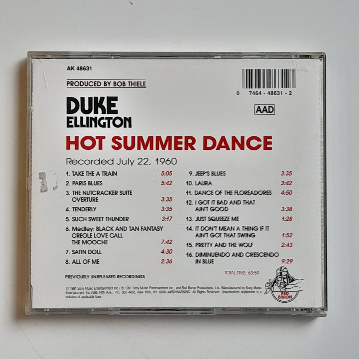 CD Duke Ellington – Hot Summer Dance - Importado - Imagem 2