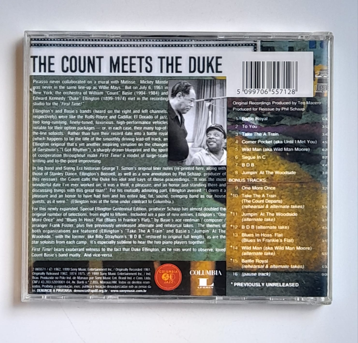 CD Duke Ellington & Count Basie – First Time! The Count Meets The Duke - Imagem 2
