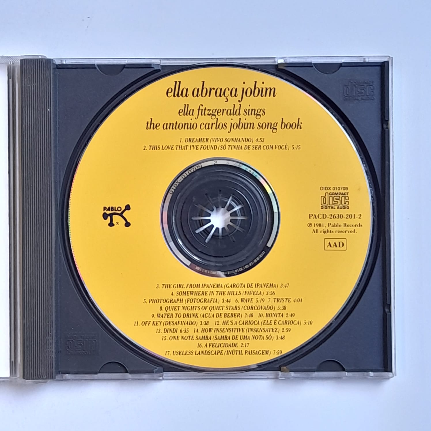 CD Ella Fitzgerald – Ella Abraça Jobim - Importado - Imagem 3