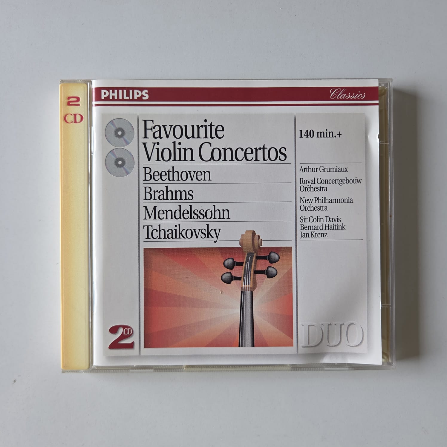 CD Favourite Violin Concertos - Beethoven / Brahms - Importado Duplo