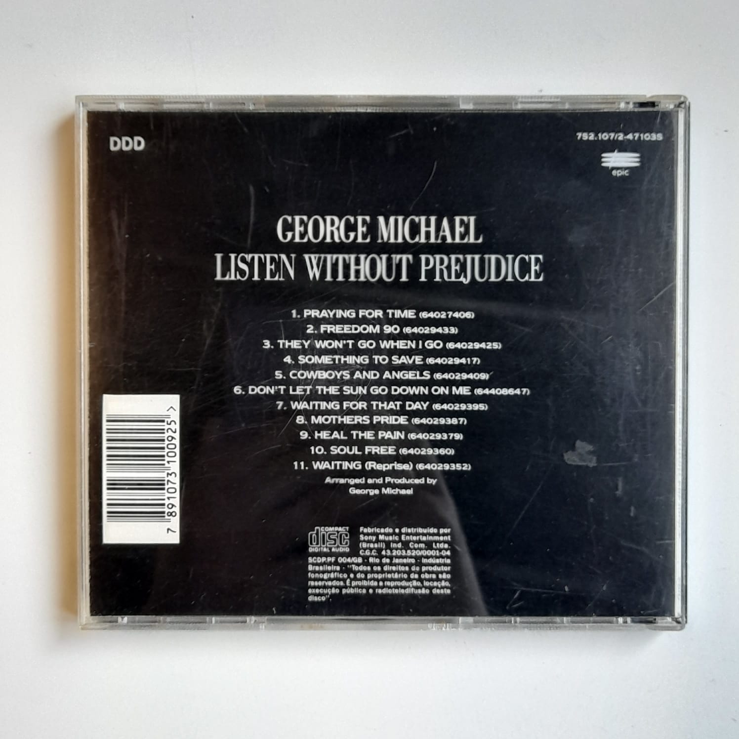 CD George Michael – Listen Without Prejudice Vol 1 - Imagem 2