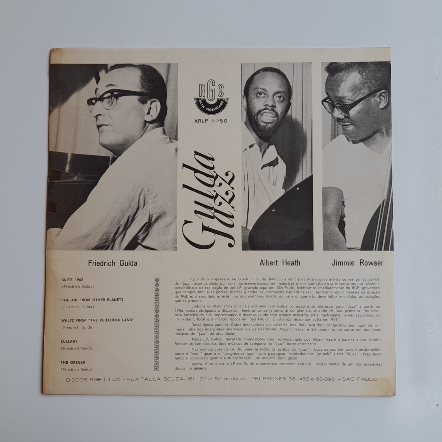 LP Friedrich Gulda – Gulda Jazz - Imagem 2
