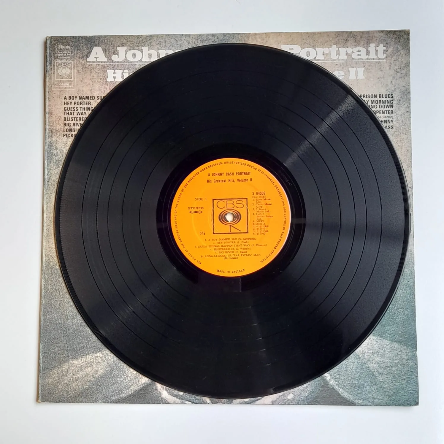 LP Johnny Cash – A Johnny Cash Portrait (His Greatest Hits, Volume II) - Importado - Imagem 4