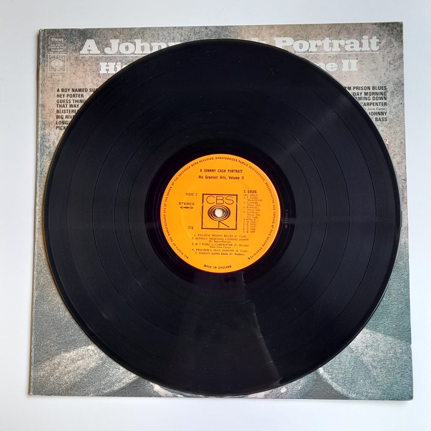 LP Johnny Cash – A Johnny Cash Portrait (His Greatest Hits, Volume II) - Importado - Imagem 3