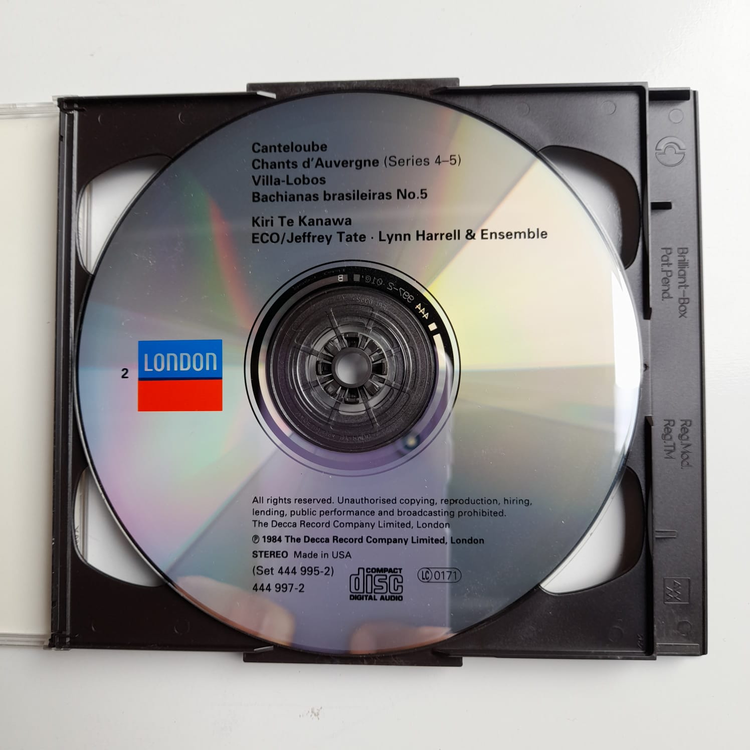 CD Kiri Te Kanawa - Canteloube - Chants D'Auvergne + Villa-Lobos - Bachianas No5 - Importado Duplo - Imagem 4